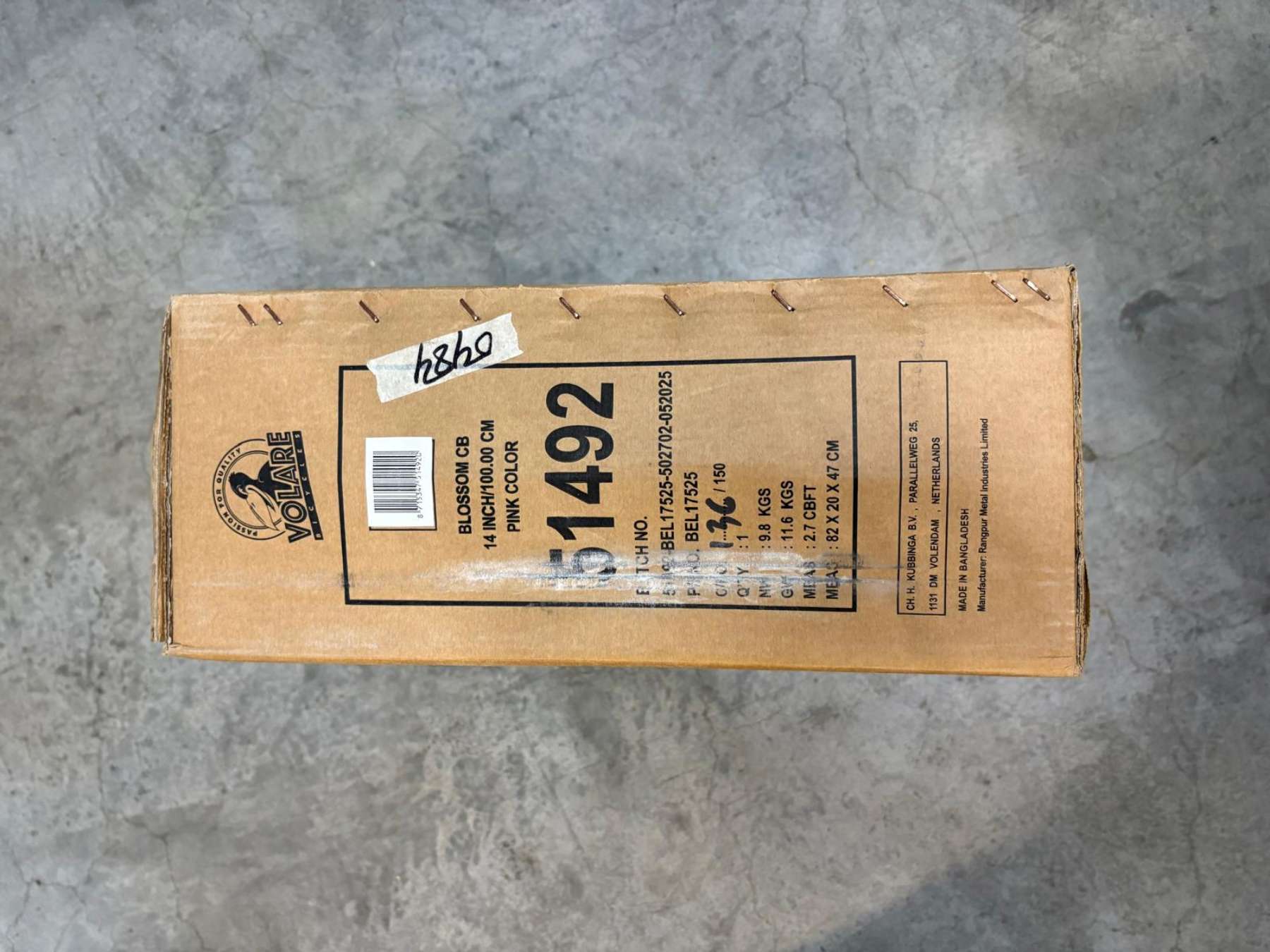 Volare Blossom Kinderfiets - Meisjes - 14 inch - Roze 11 Volare Blossom Kinderfiets - Meisjes - 14 inch - Roze - Afbeelding 11