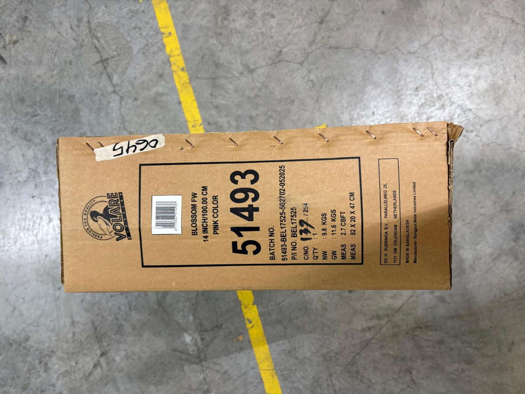 Volare Blossom Kinderfiets - Meisjes - 14 inch - Roze - Twee Handremmen 11 Volare Blossom Kinderfiets - Meisjes - 14 inch - Roze - Twee Handremmen - Afbeelding 11