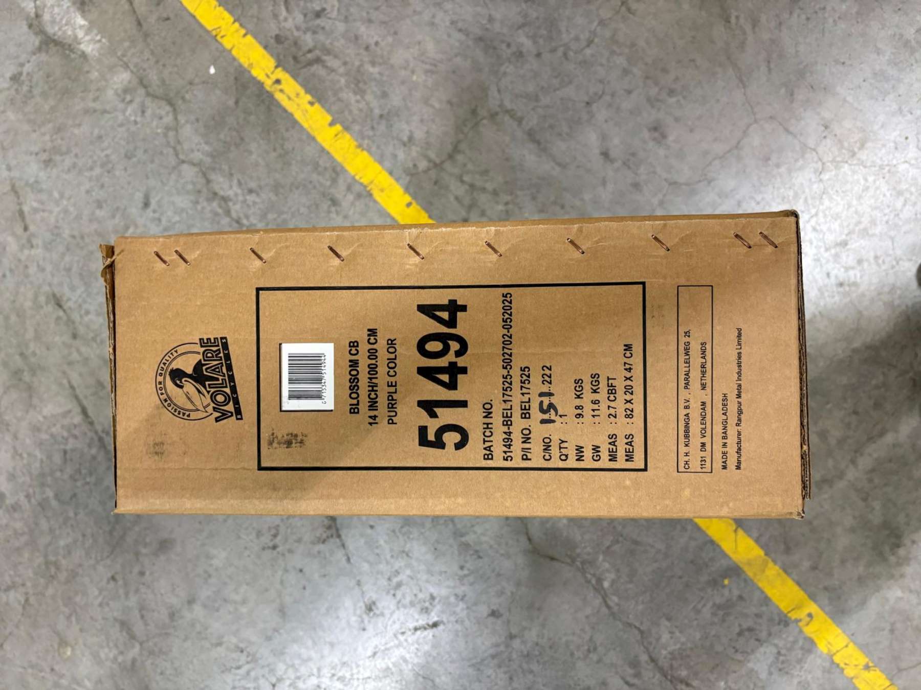 Volare Blossom Kinderfiets - Meisjes - 14 inch - Paars 11 Volare Blossom Kinderfiets - Meisjes - 14 inch - Paars - Afbeelding 11