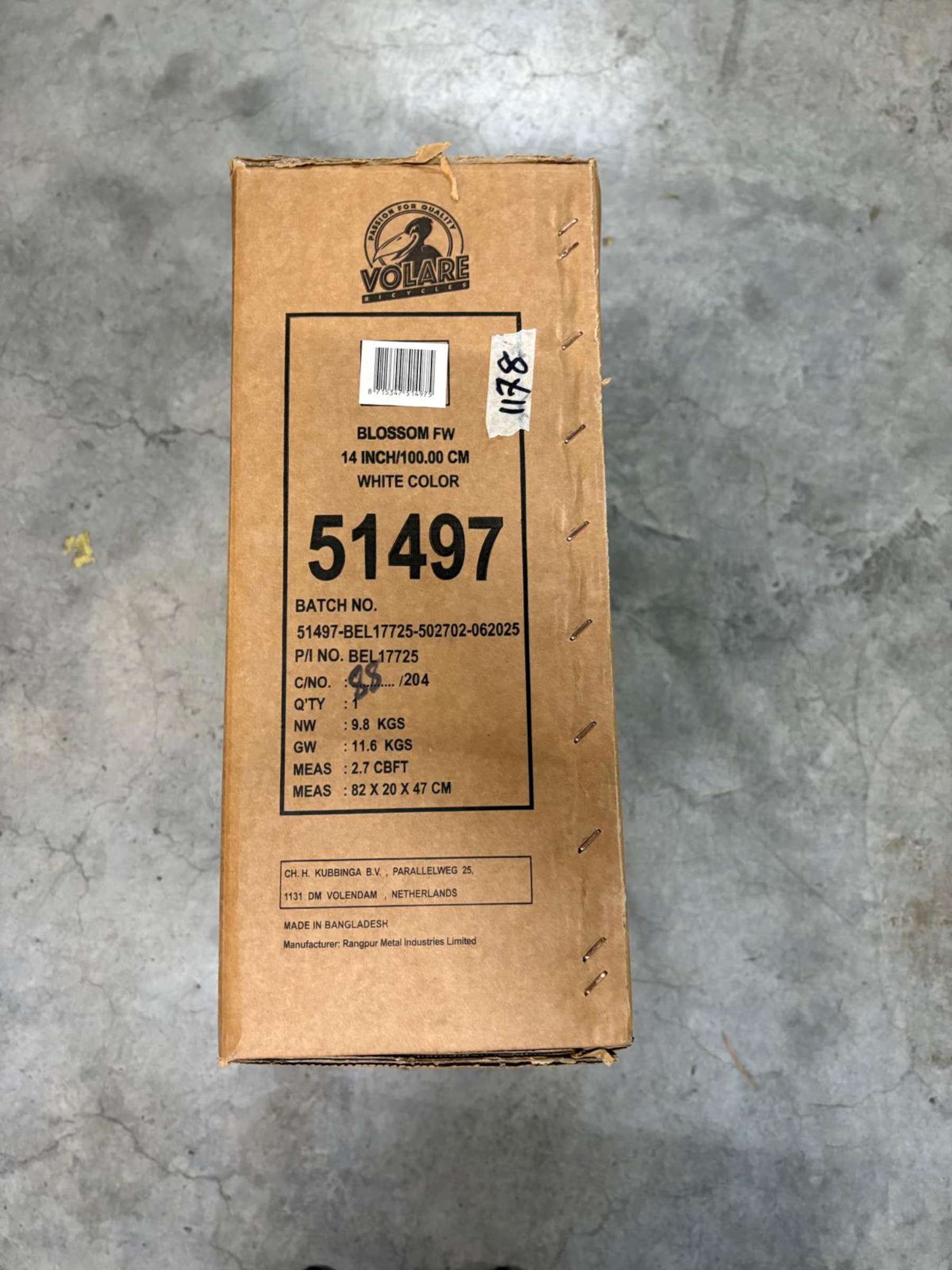 Volare Blossom Kinderfiets - Meisjes - 14 inch - Wit - Twee Handremmen 11 Volare Blossom Kinderfiets - Meisjes - 14 inch - Wit - Twee Handremmen - Afbeelding 11