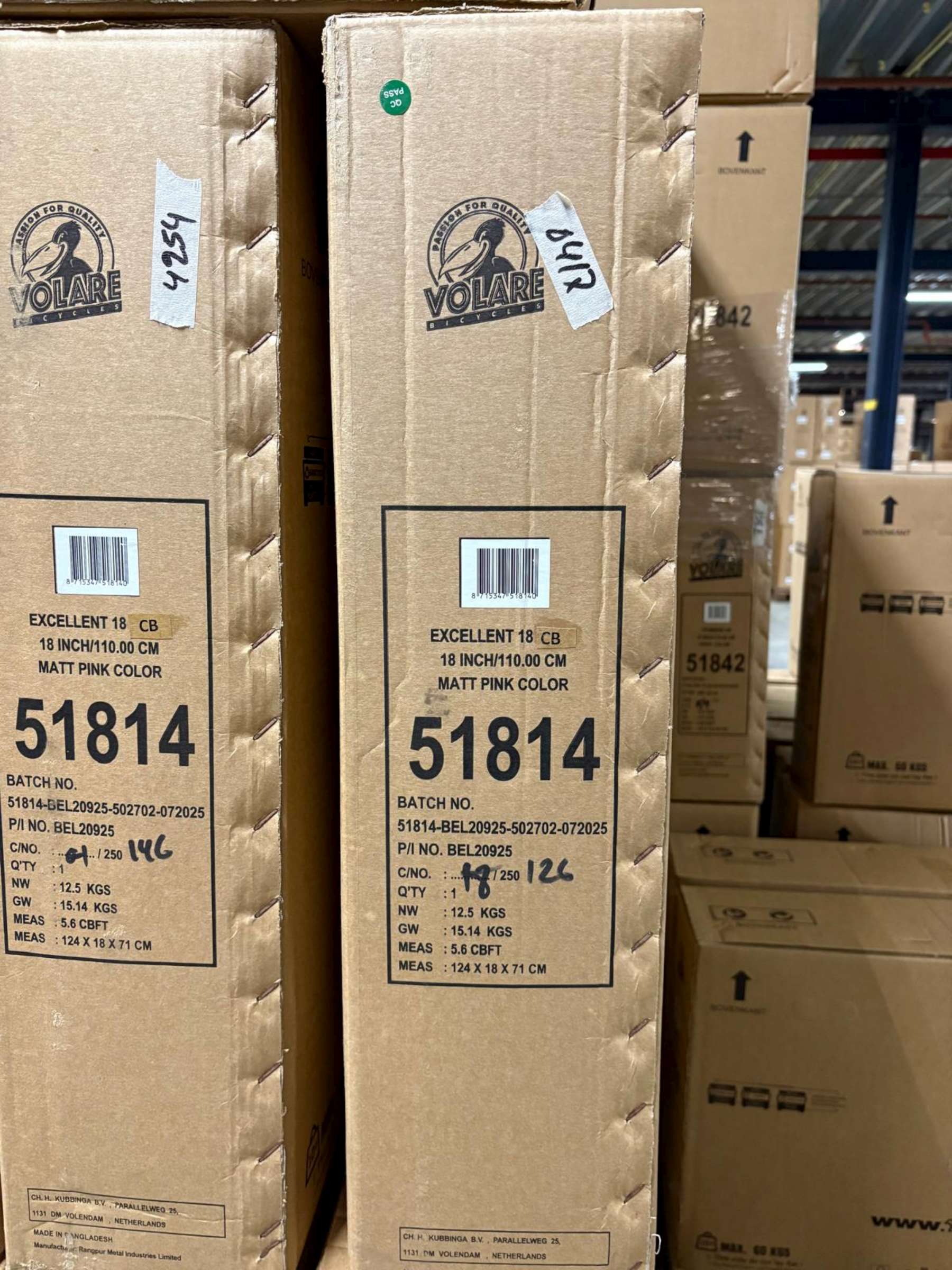 Volare Excellent Kinderfiets - Meisjes - 18 inch - Mat Roze 11 Volare Excellent Kinderfiets - Meisjes - 18 inch - Mat Roze - Afbeelding 11