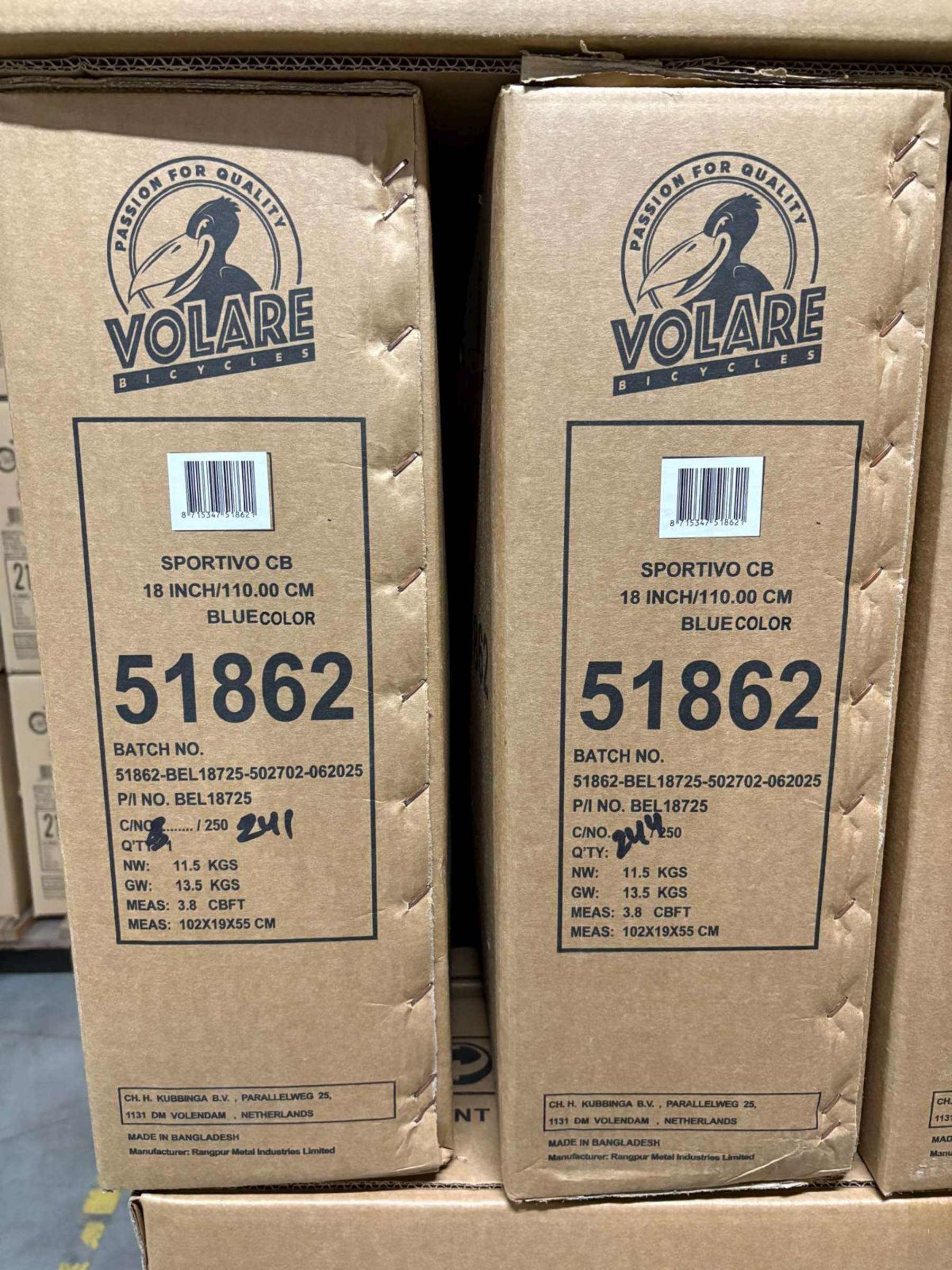 Volare Sportivo Kinderfiets - Jongens - 18 inch - Blauw Zwart 11 Volare Sportivo Kinderfiets - Jongens - 18 inch - Blauw Zwart - Afbeelding 11