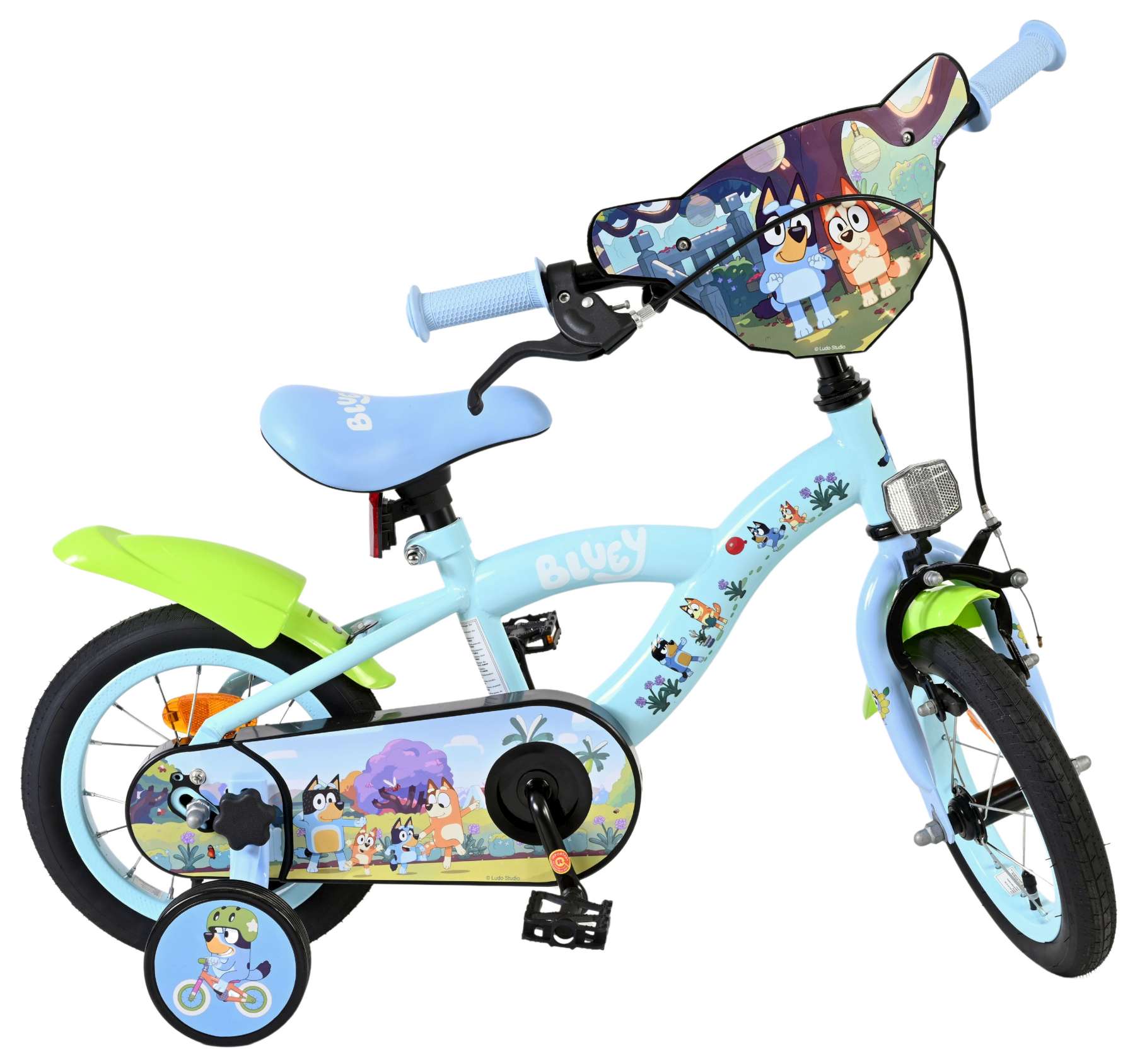 Bluey Kinderfiets - Uni- 12 inch - Blauw 10 Bluey Kinderfiets - Uni- 12 inch - Blauw - Afbeelding 10