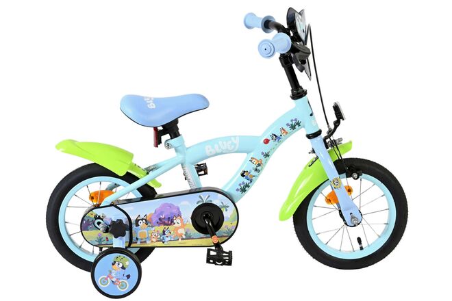 Bluey Kinderfiets - Uni- 12 inch - Blauw 1 Bluey Kinderfiets - Uni- 12 inch - Blauw