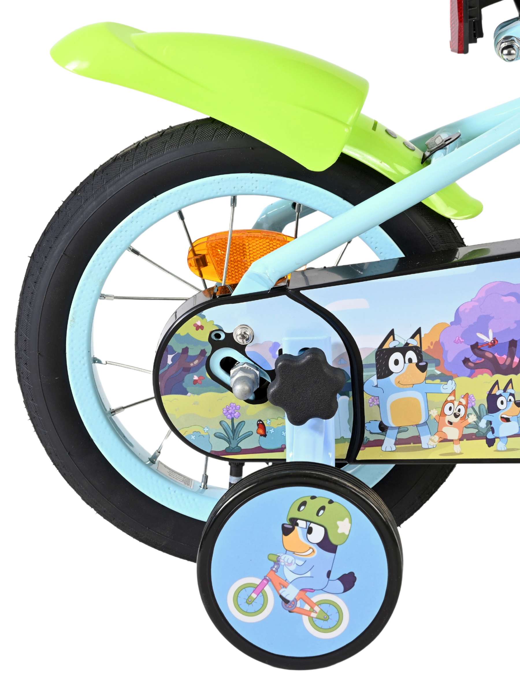 Bluey Kinderfiets - Uni- 12 inch - Blauw 2 Bluey Kinderfiets - Uni- 12 inch - Blauw - Afbeelding 2