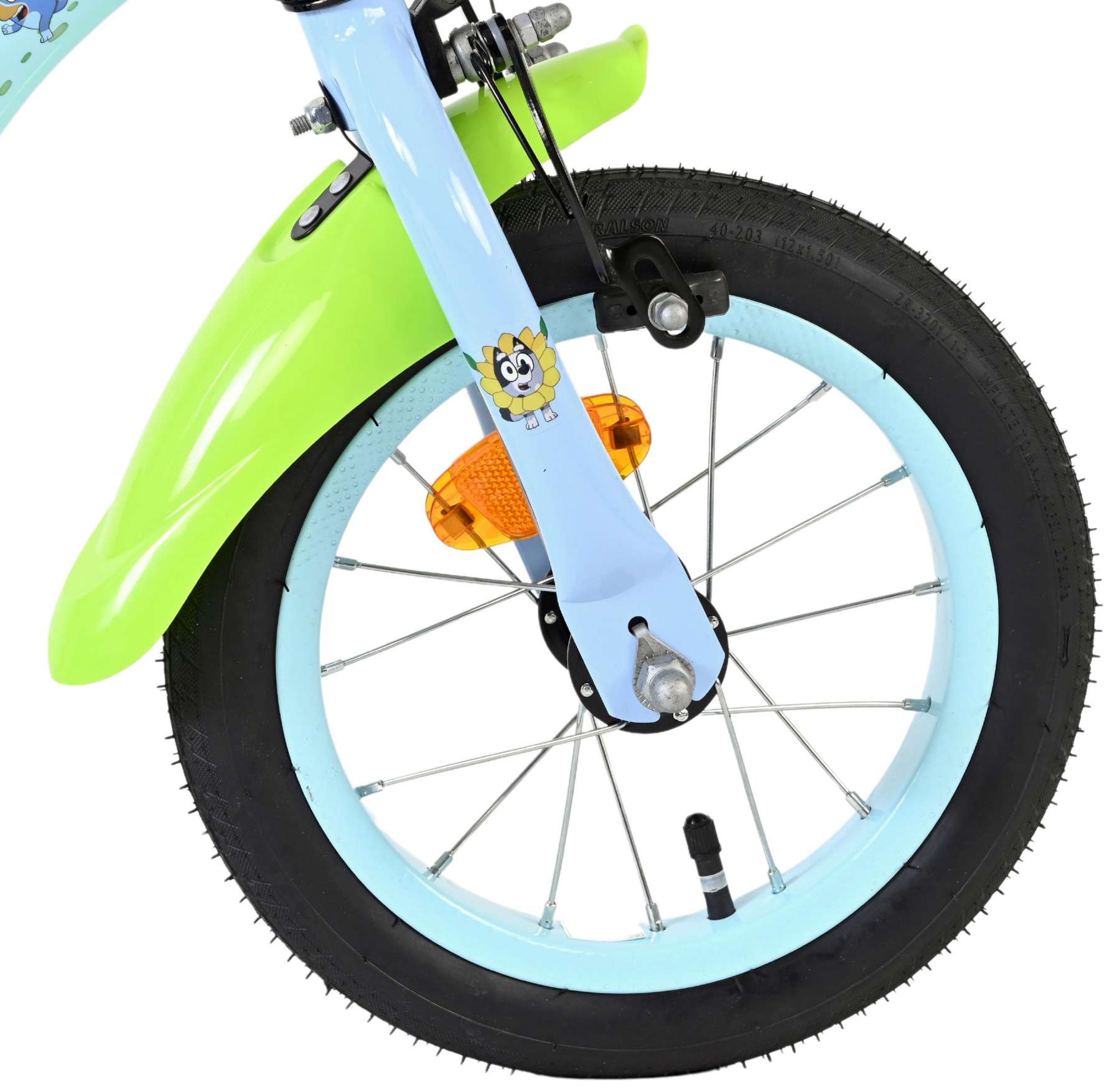 Bluey Kinderfiets - Uni- 12 inch - Blauw 3 Bluey Kinderfiets - Uni- 12 inch - Blauw - Afbeelding 3