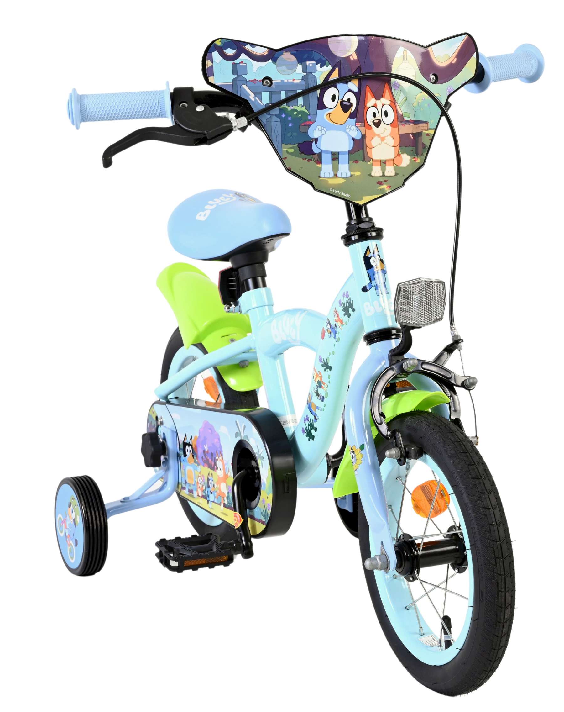 Bluey Kinderfiets - Uni- 12 inch - Blauw 5 Bluey Kinderfiets - Uni- 12 inch - Blauw - Afbeelding 5