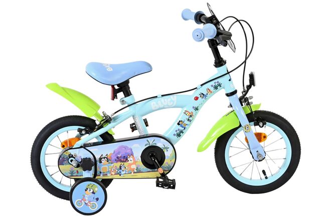 Bluey Kinderfiets 12 inch - Lichtblauw - Twee handremmen 1 Bluey Kinderfiets 12 inch - Lichtblauw - Twee handremmen