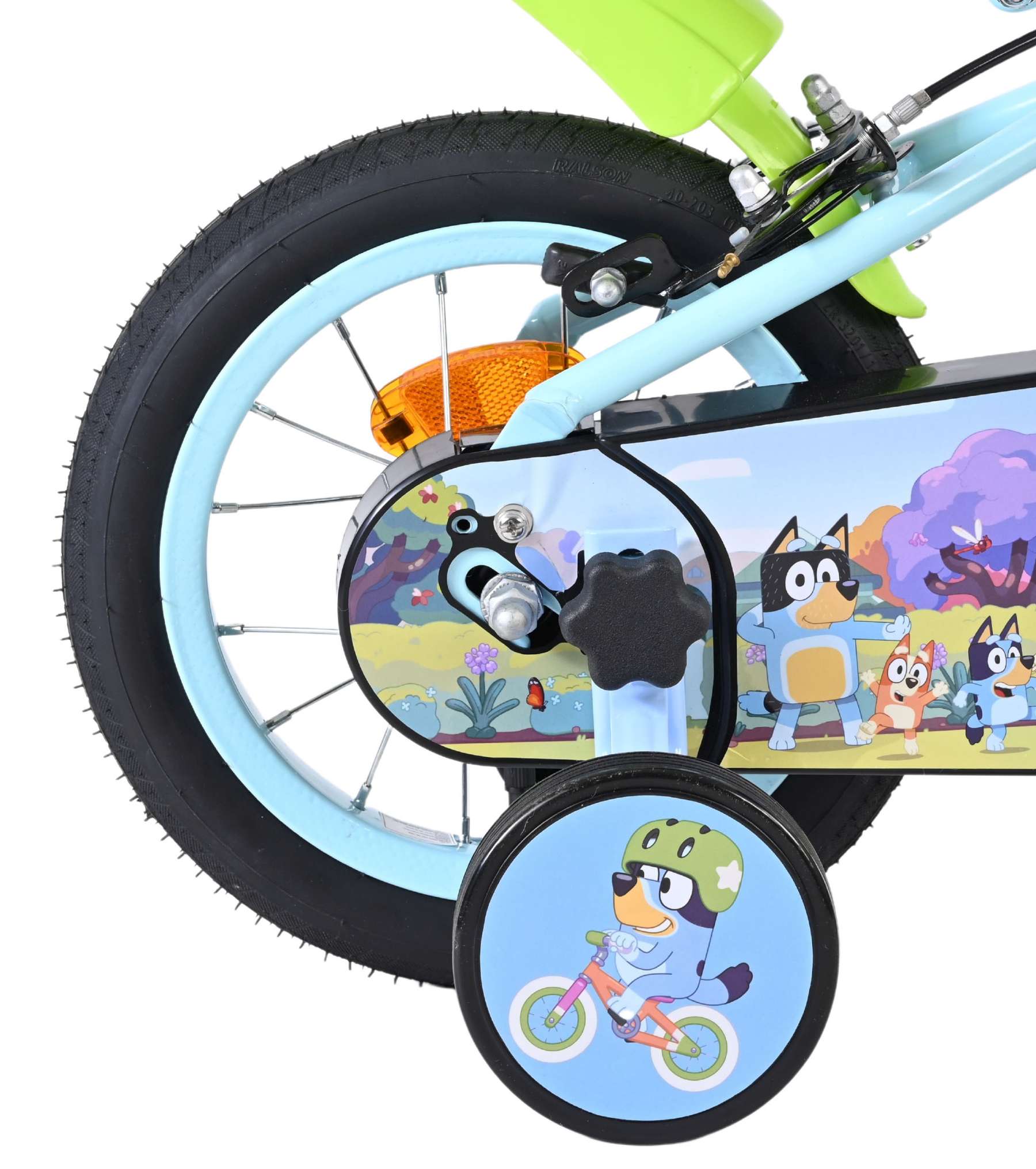 Bluey Kinderfiets 12 inch - Lichtblauw - Twee handremmen 2 Bluey Kinderfiets 12 inch - Lichtblauw - Twee handremmen - Afbeelding 2