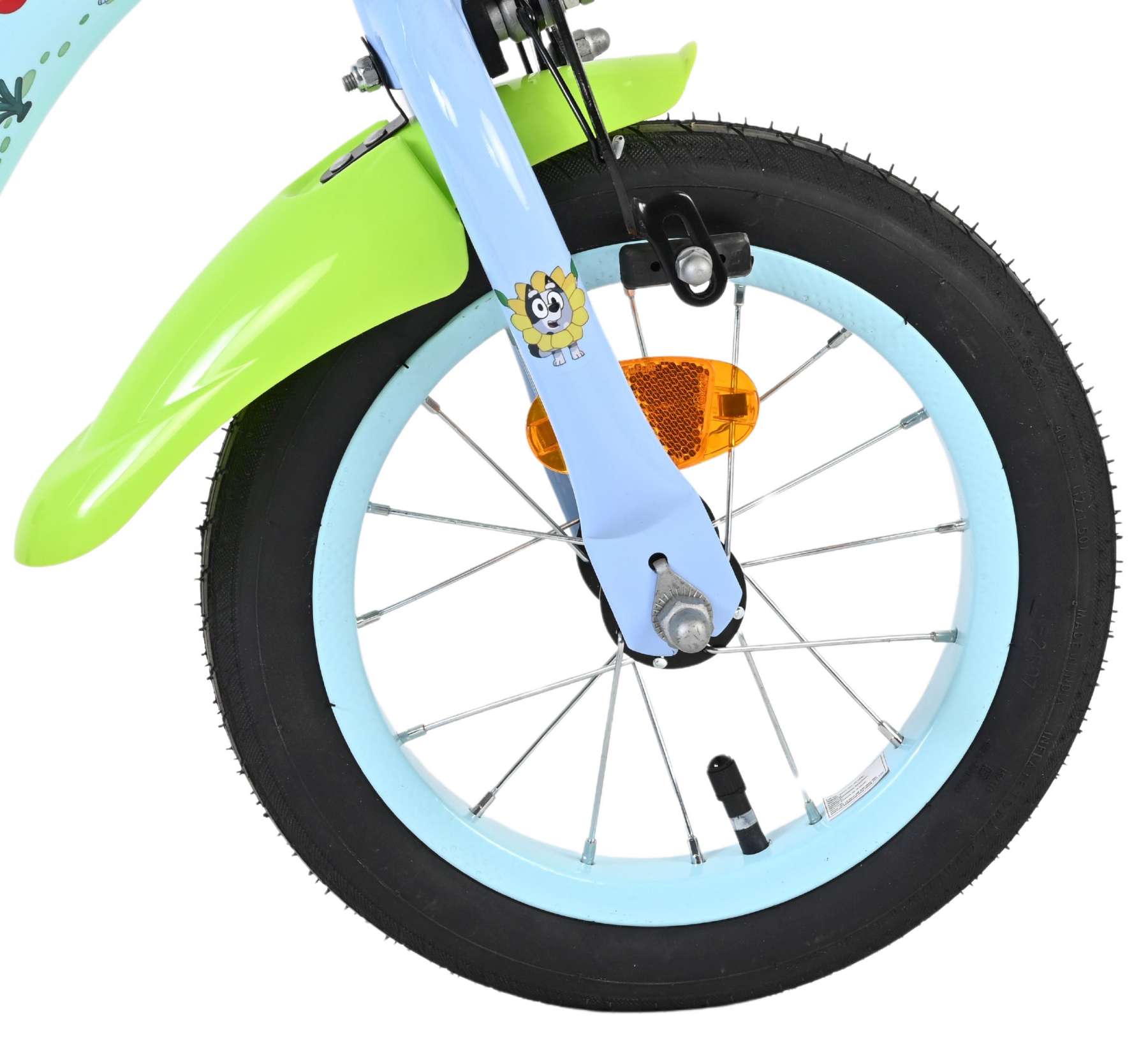Bluey Kinderfiets 12 inch - Lichtblauw - Twee handremmen 3 Bluey Kinderfiets 12 inch - Lichtblauw - Twee handremmen - Afbeelding 3