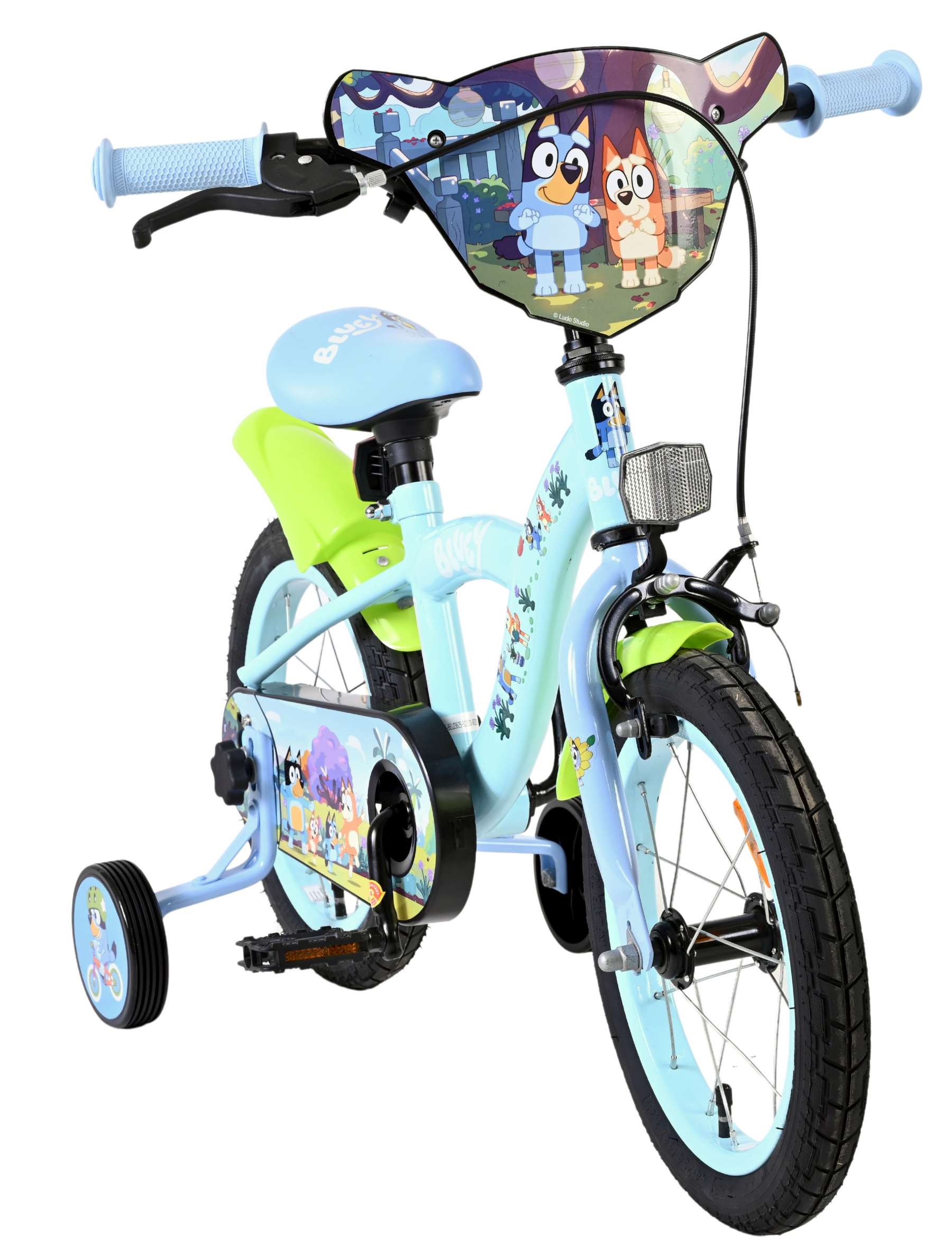 Bluey Kinderfiets - 14 inch - Lichtblauw 5 Bluey Kinderfiets - 14 inch - Lichtblauw - Afbeelding 5