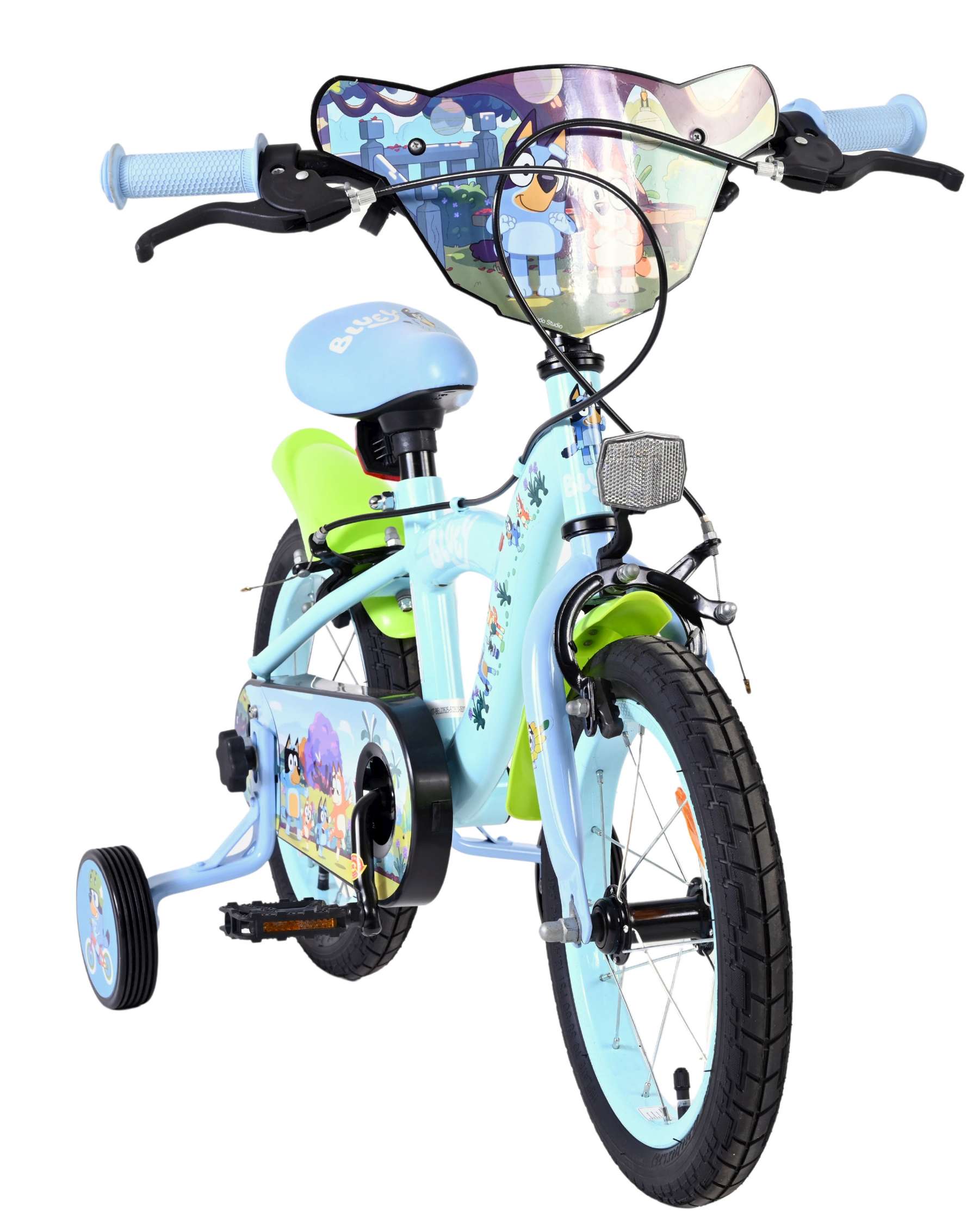 Bluey Kinderfiets - 14 inch - Lichtblauw - Twee handremmen 5 Bluey Kinderfiets - 14 inch - Lichtblauw - Twee handremmen - Afbeelding 5