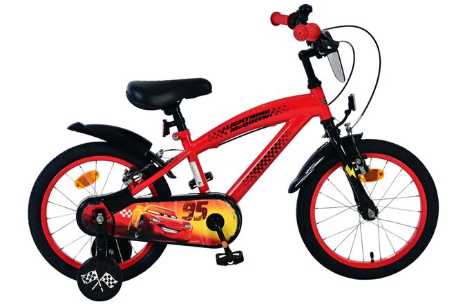 Disney Cars Kinderfiets - Jongens - 16 inch - Rood - Twee handremmen 1 Disney Cars Kinderfiets - Jongens - 16 inch - Rood - Twee handremmen