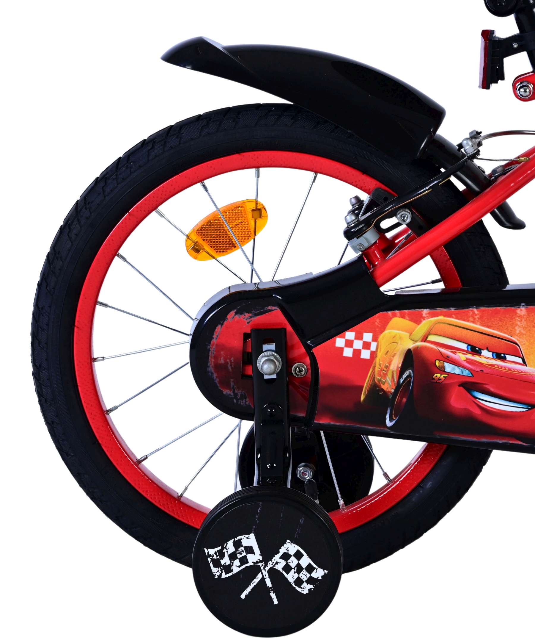 Disney Cars Kinderfiets - Jongens - 16 inch - Rood - Twee handremmen 2 Disney Cars Kinderfiets - Jongens - 16 inch - Rood - Twee handremmen - Afbeelding 2