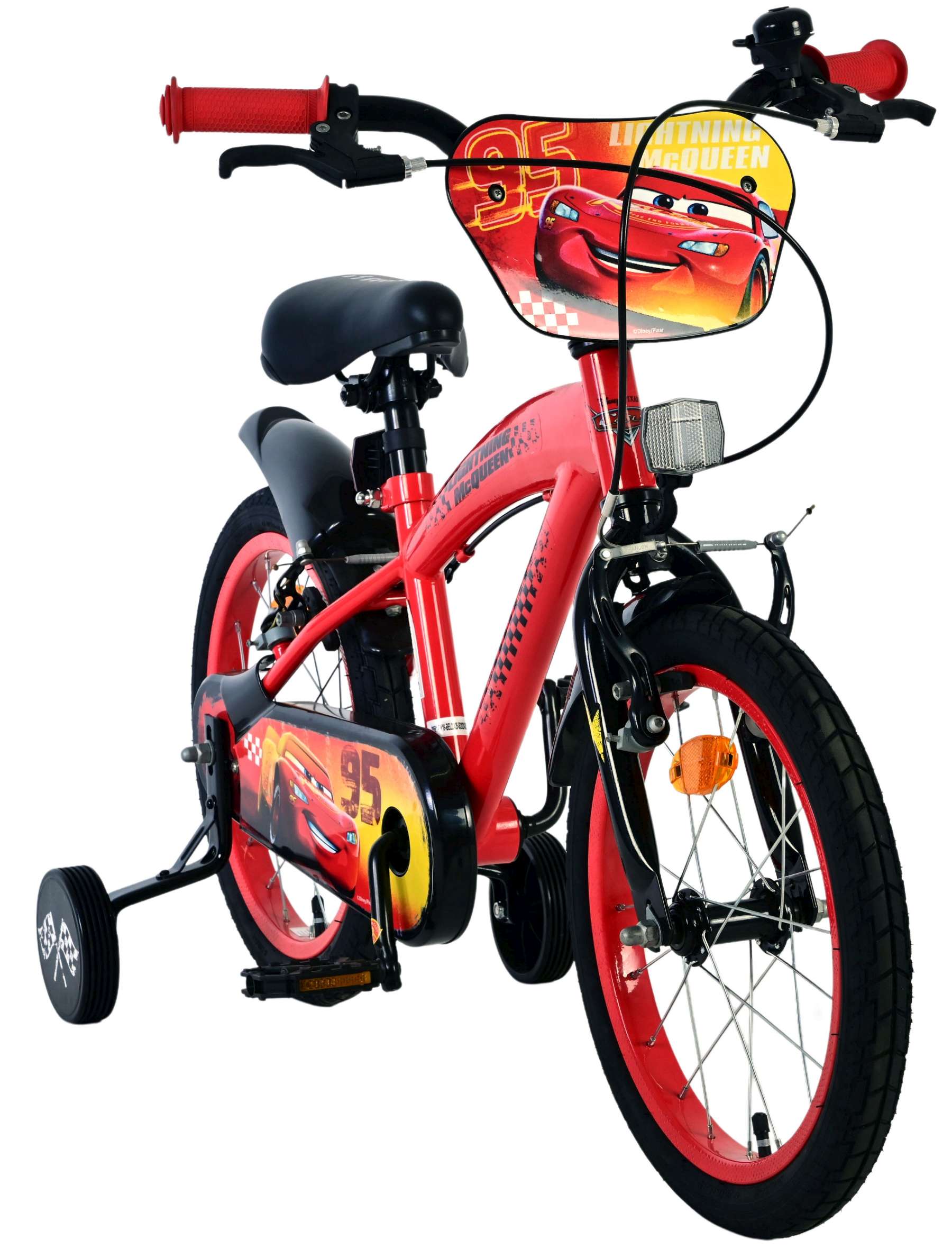 Disney Cars Kinderfiets - Jongens - 16 inch - Rood - Twee handremmen 5 Disney Cars Kinderfiets - Jongens - 16 inch - Rood - Twee handremmen - Afbeelding 5