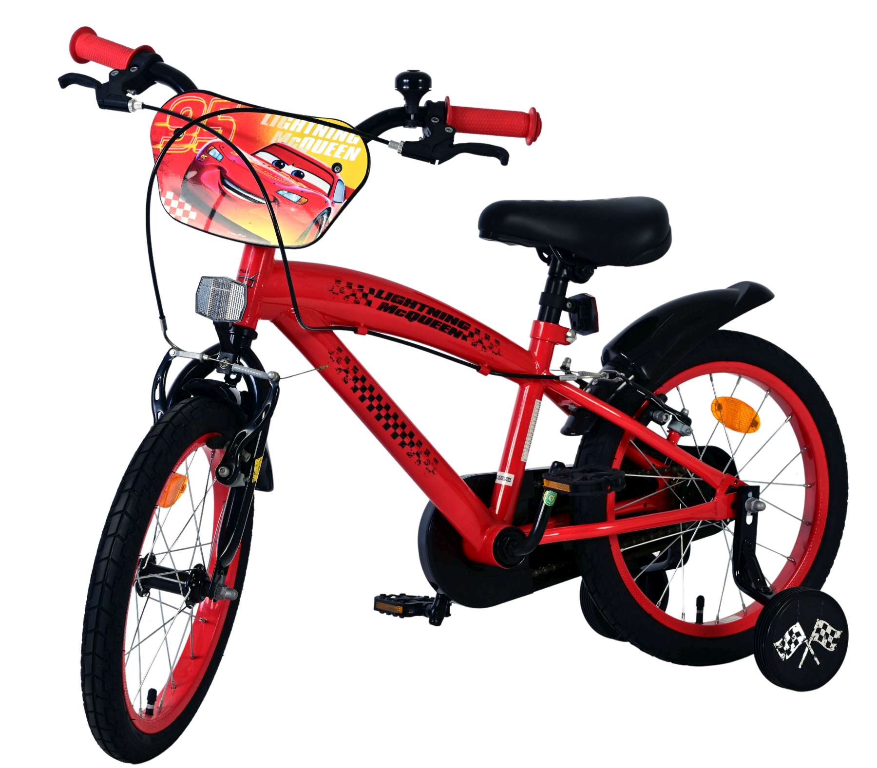 Disney Cars Kinderfiets - Jongens - 16 inch - Rood - Twee handremmen 8 Disney Cars Kinderfiets - Jongens - 16 inch - Rood - Twee handremmen - Afbeelding 8