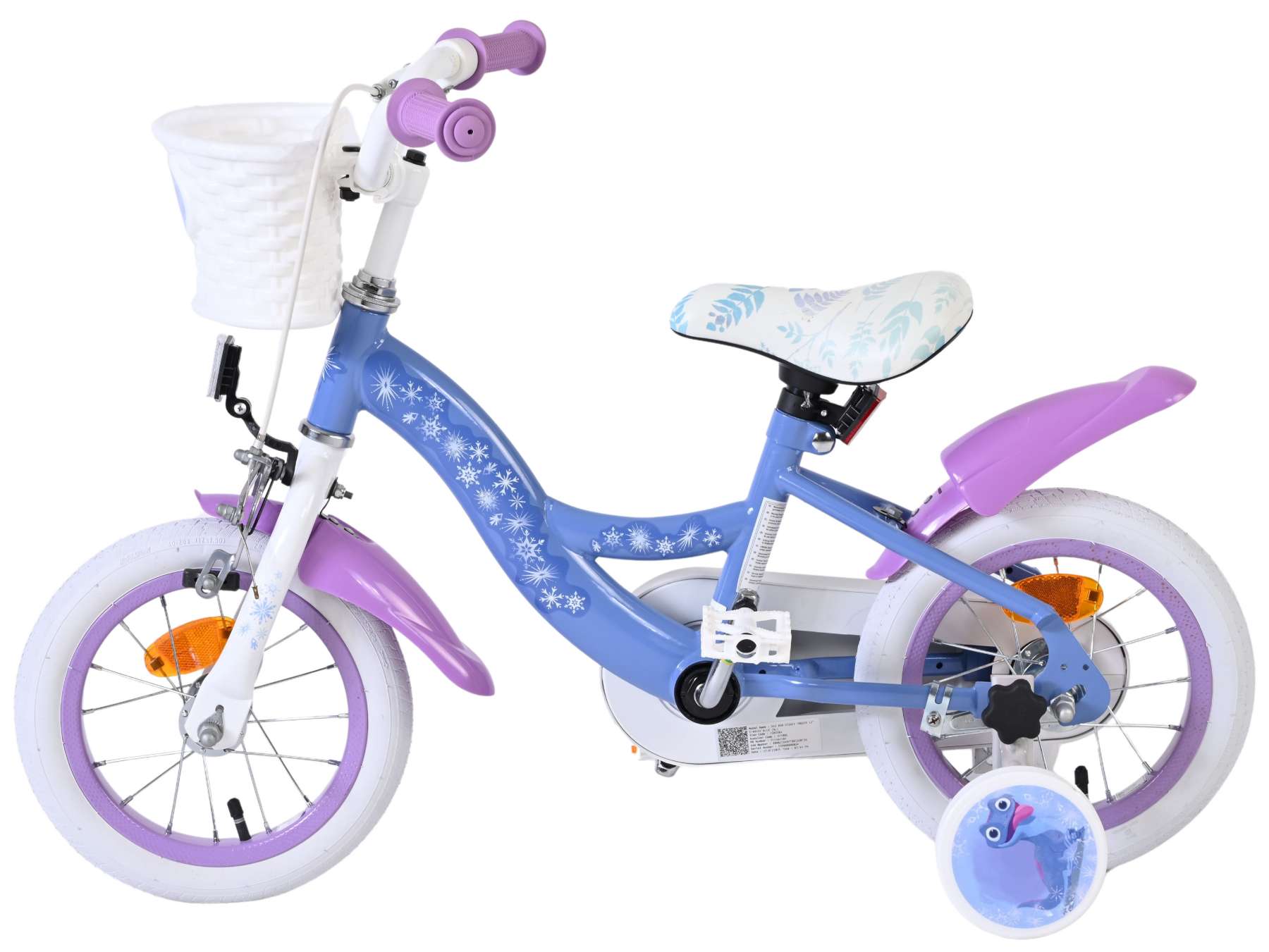 Disney Frozen 2 Kinderfiets - Meisjes - 12 inch - Blauw/Paars 7 Disney Frozen 2 Kinderfiets - Meisjes - 12 inch - Blauw/Paars - Afbeelding 7