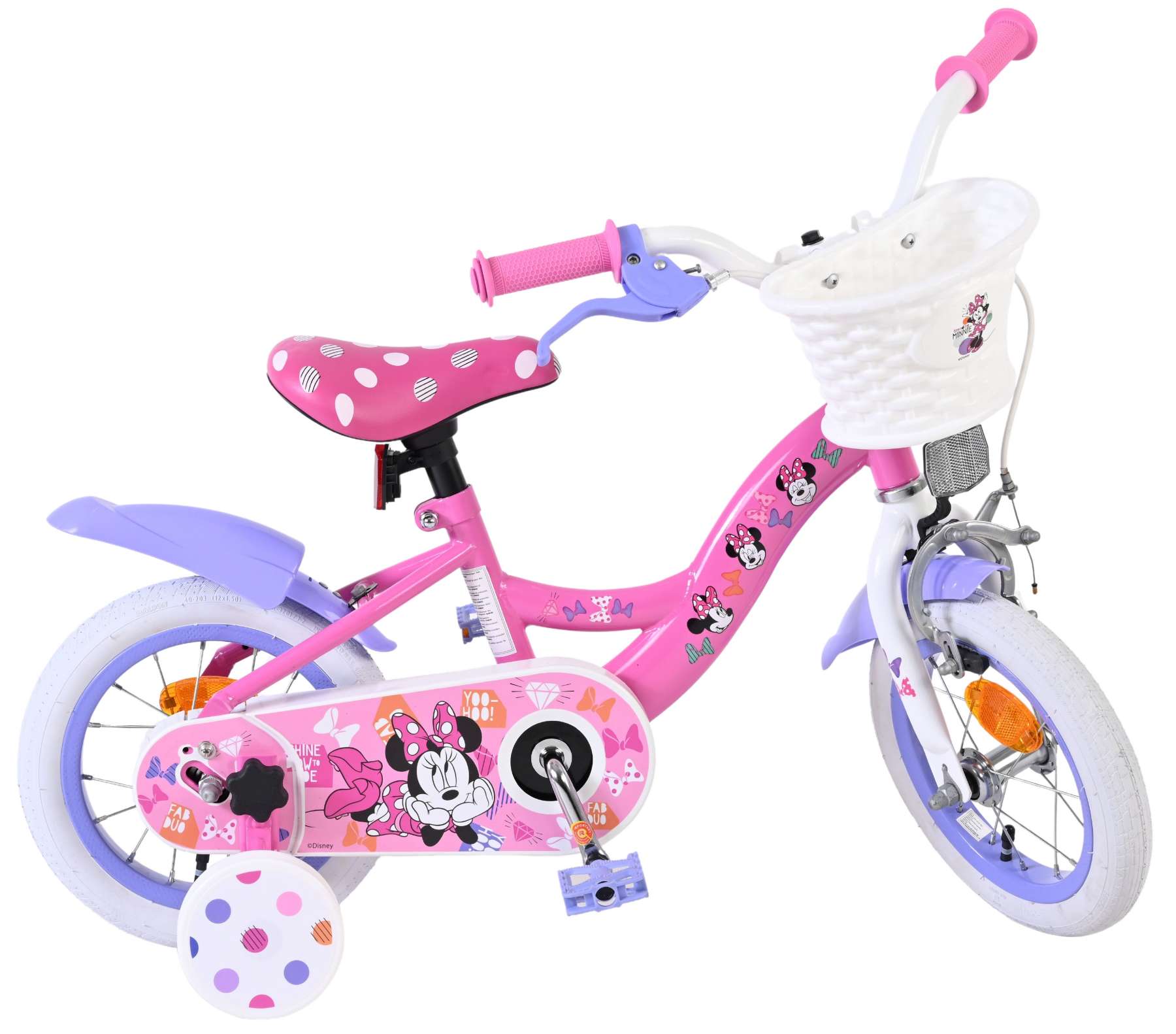 Minnie Cutest Ever! Kinderfiets - Meisjes - 12 inch - Roze 10 Minnie Cutest Ever! Kinderfiets - Meisjes - 12 inch - Roze - Afbeelding 10
