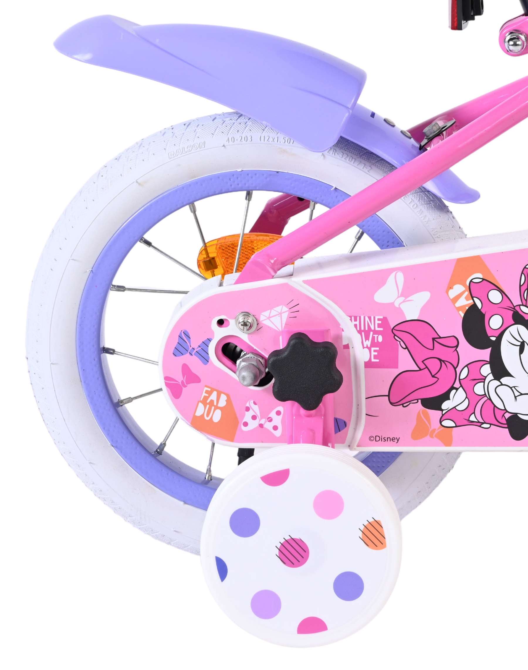 Minnie Cutest Ever! Kinderfiets - Meisjes - 12 inch - Roze 2 Minnie Cutest Ever! Kinderfiets - Meisjes - 12 inch - Roze - Afbeelding 2