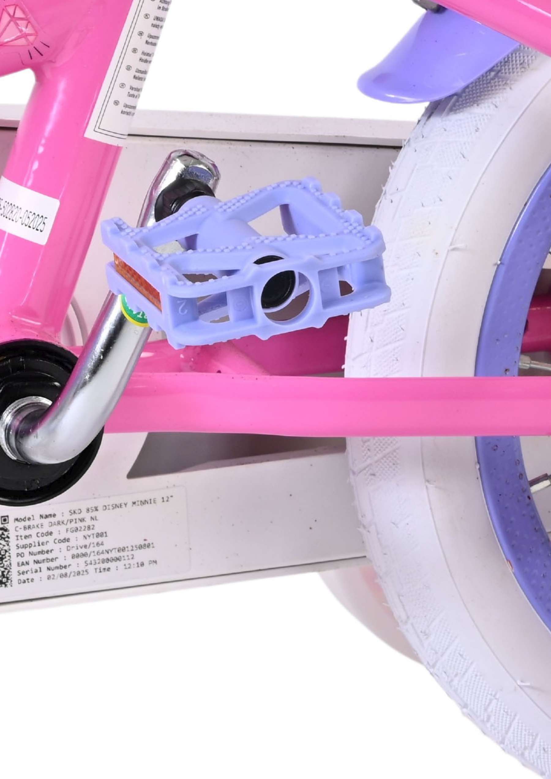 Minnie Cutest Ever! Kinderfiets - Meisjes - 12 inch - Roze 9 Minnie Cutest Ever! Kinderfiets - Meisjes - 12 inch - Roze - Afbeelding 9