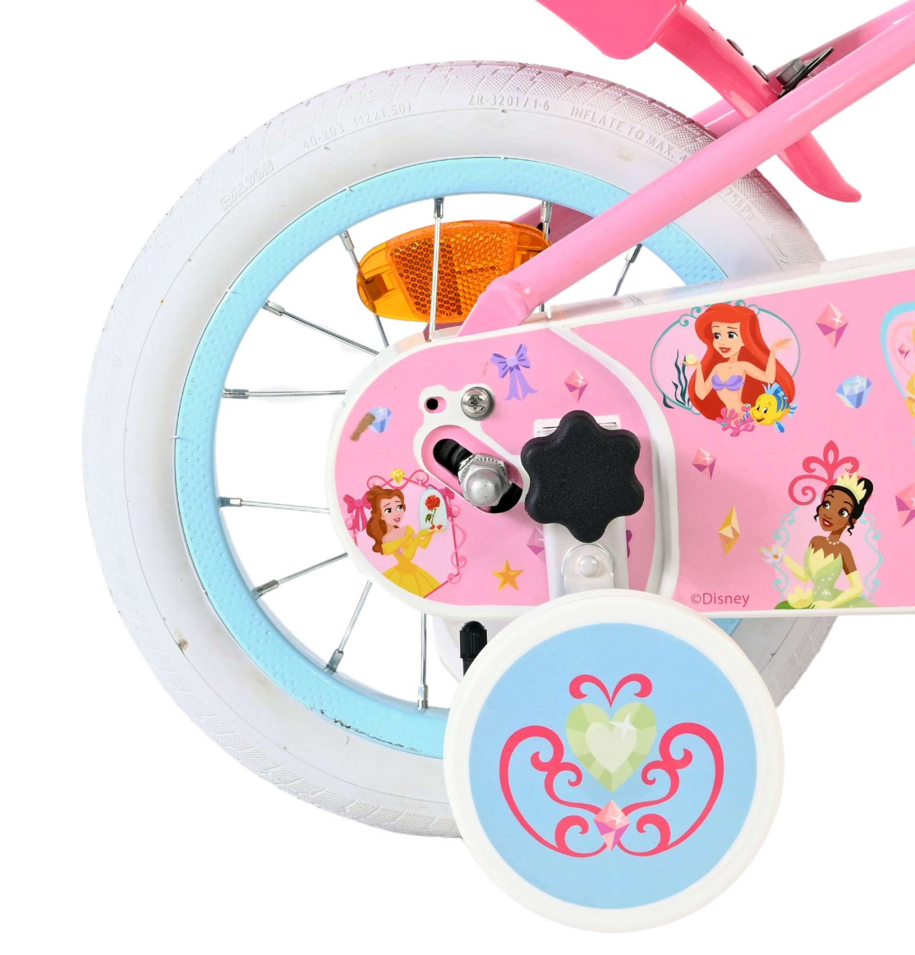 Disney Princess Kinderfiets - Meisjes - 12 inch - Roze 2 Disney Princess Kinderfiets - Meisjes - 12 inch - Roze - Afbeelding 2