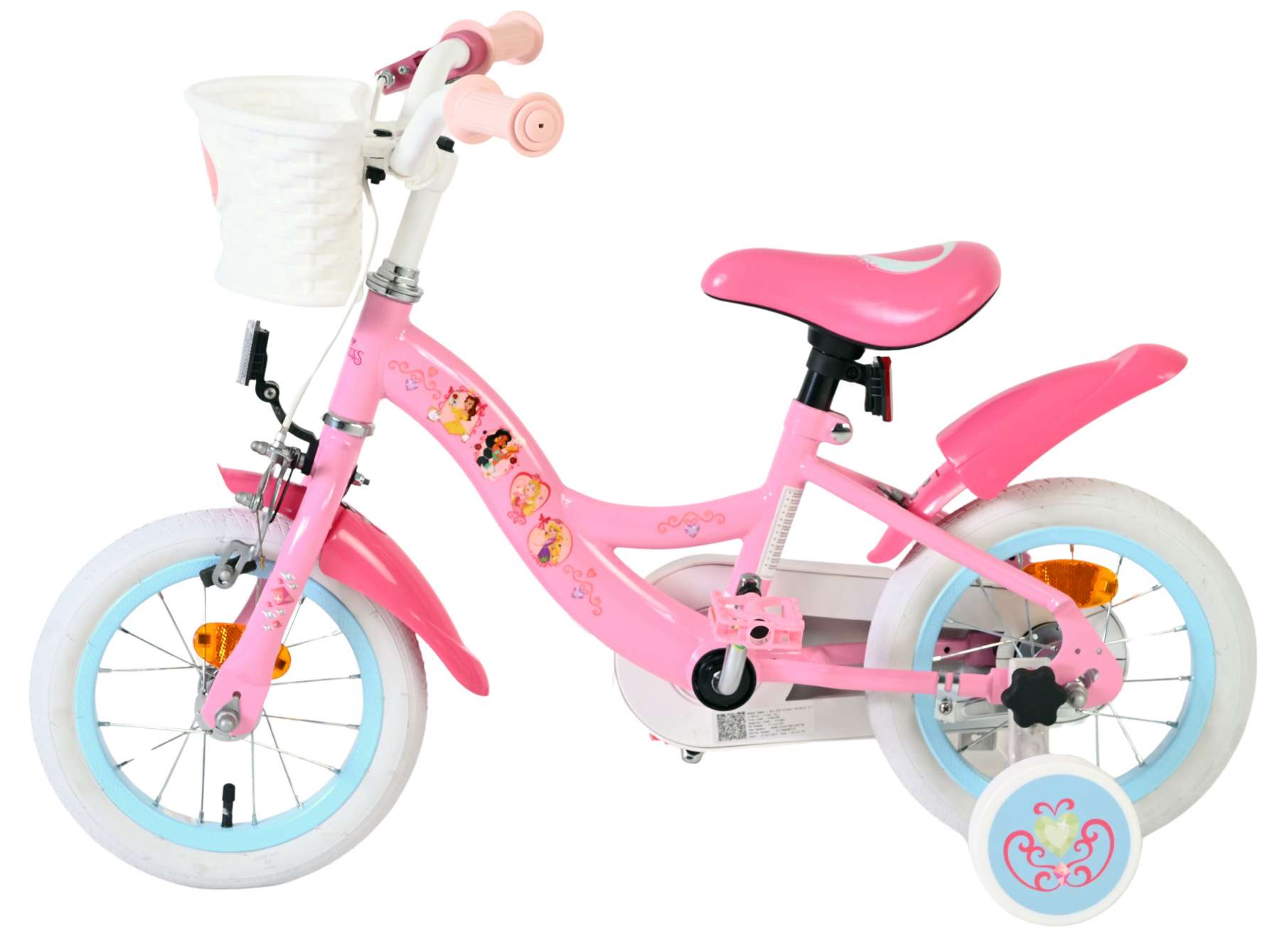 Disney Princess Kinderfiets - Meisjes - 12 inch - Roze 7 Disney Princess Kinderfiets - Meisjes - 12 inch - Roze - Afbeelding 7