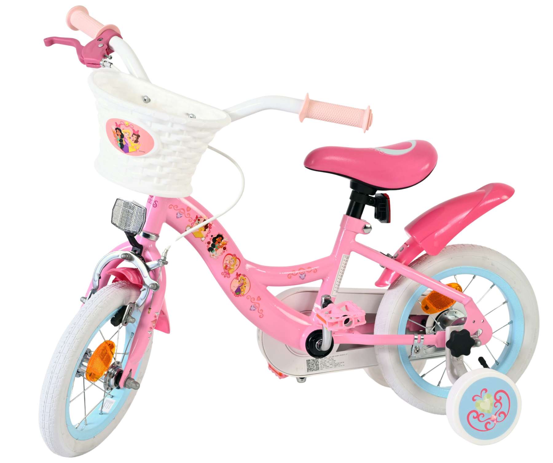 Disney Princess Kinderfiets - Meisjes - 12 inch - Roze 8 Disney Princess Kinderfiets - Meisjes - 12 inch - Roze - Afbeelding 8
