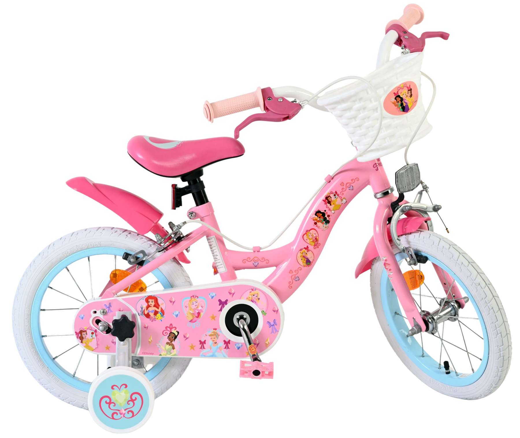 Disney Princess Kinderfiets - Meisjes - 14 inch - Roze - Twee handremmen 10 Disney Princess Kinderfiets - Meisjes - 14 inch - Roze - Twee handremmen - Afbeelding 10