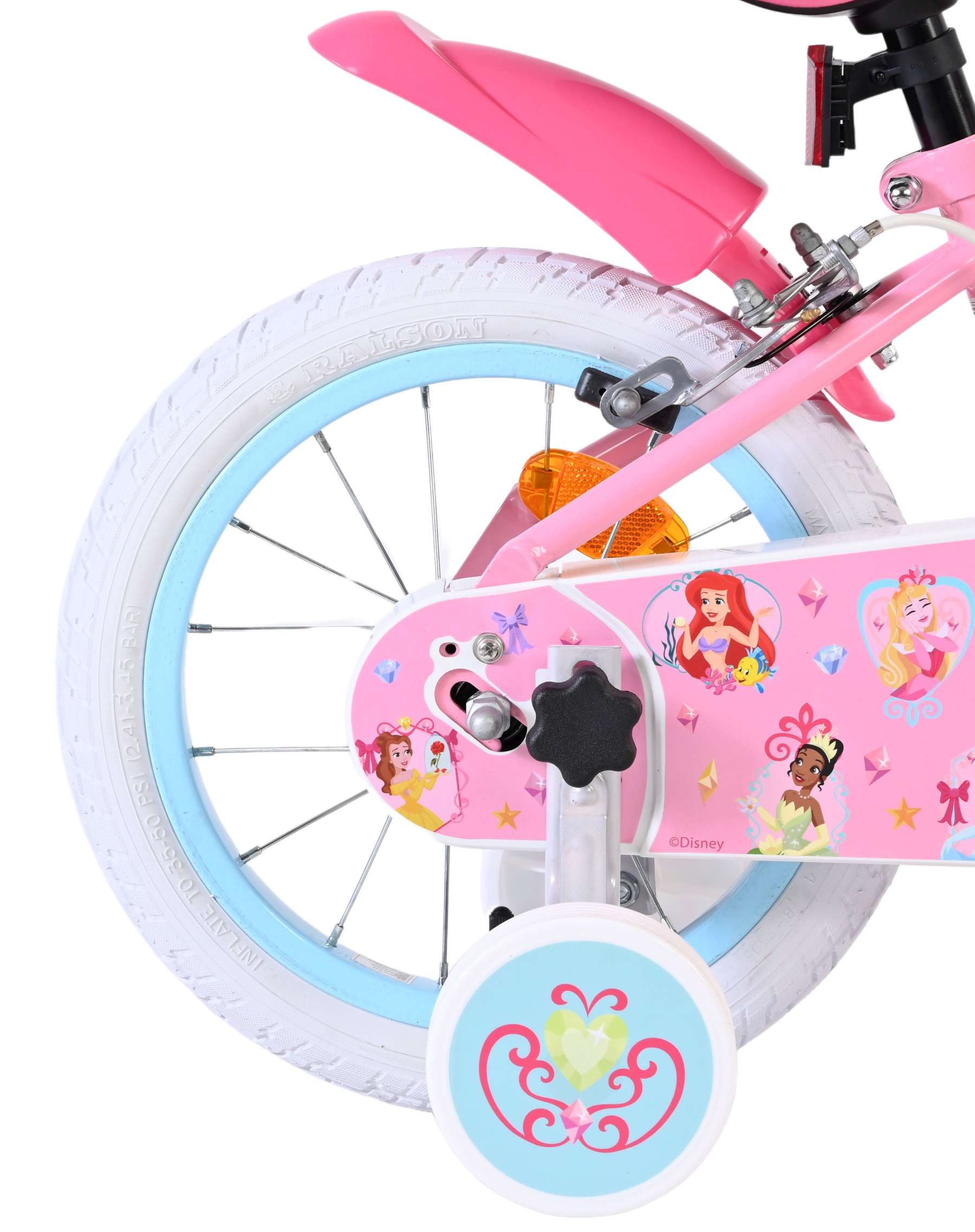 Disney Princess Kinderfiets - Meisjes - 14 inch - Roze - Twee handremmen 2 Disney Princess Kinderfiets - Meisjes - 14 inch - Roze - Twee handremmen - Afbeelding 2