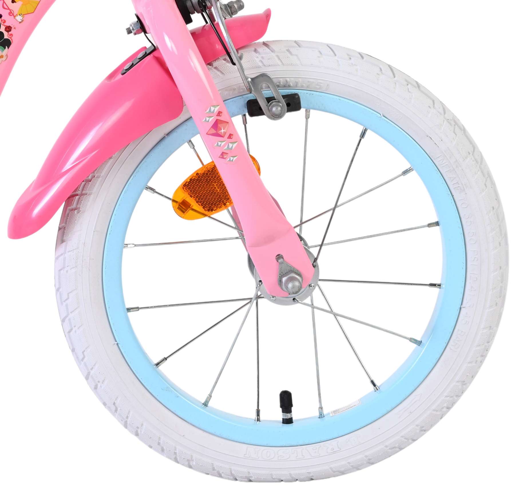 Disney Princess Kinderfiets - Meisjes - 14 inch - Roze - Twee handremmen 3 Disney Princess Kinderfiets - Meisjes - 14 inch - Roze - Twee handremmen - Afbeelding 3