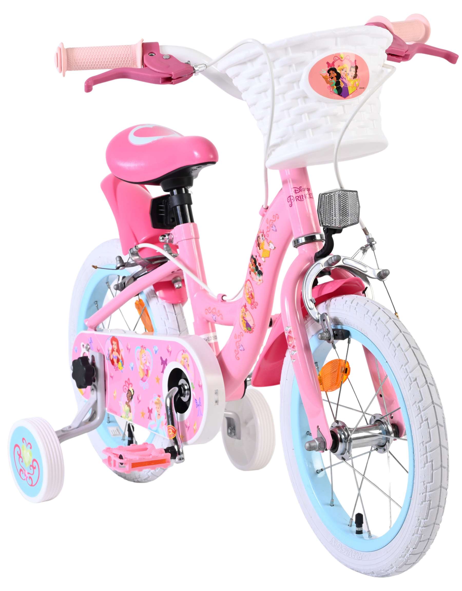 Disney Princess Kinderfiets - Meisjes - 14 inch - Roze - Twee handremmen 5 Disney Princess Kinderfiets - Meisjes - 14 inch - Roze - Twee handremmen - Afbeelding 5