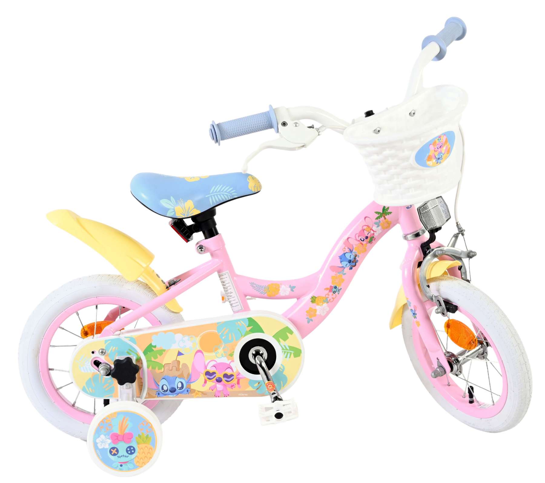 Disney Stitch Kinderfiets - Meisjes - 12 inch - Roze 10 Disney Stitch Kinderfiets - Meisjes - 12 inch - Roze - Afbeelding 10