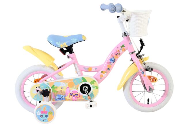 Disney Stitch Kinderfiets - Meisjes - 12 inch - Roze 1 Disney Stitch Kinderfiets - Meisjes - 12 inch - Roze