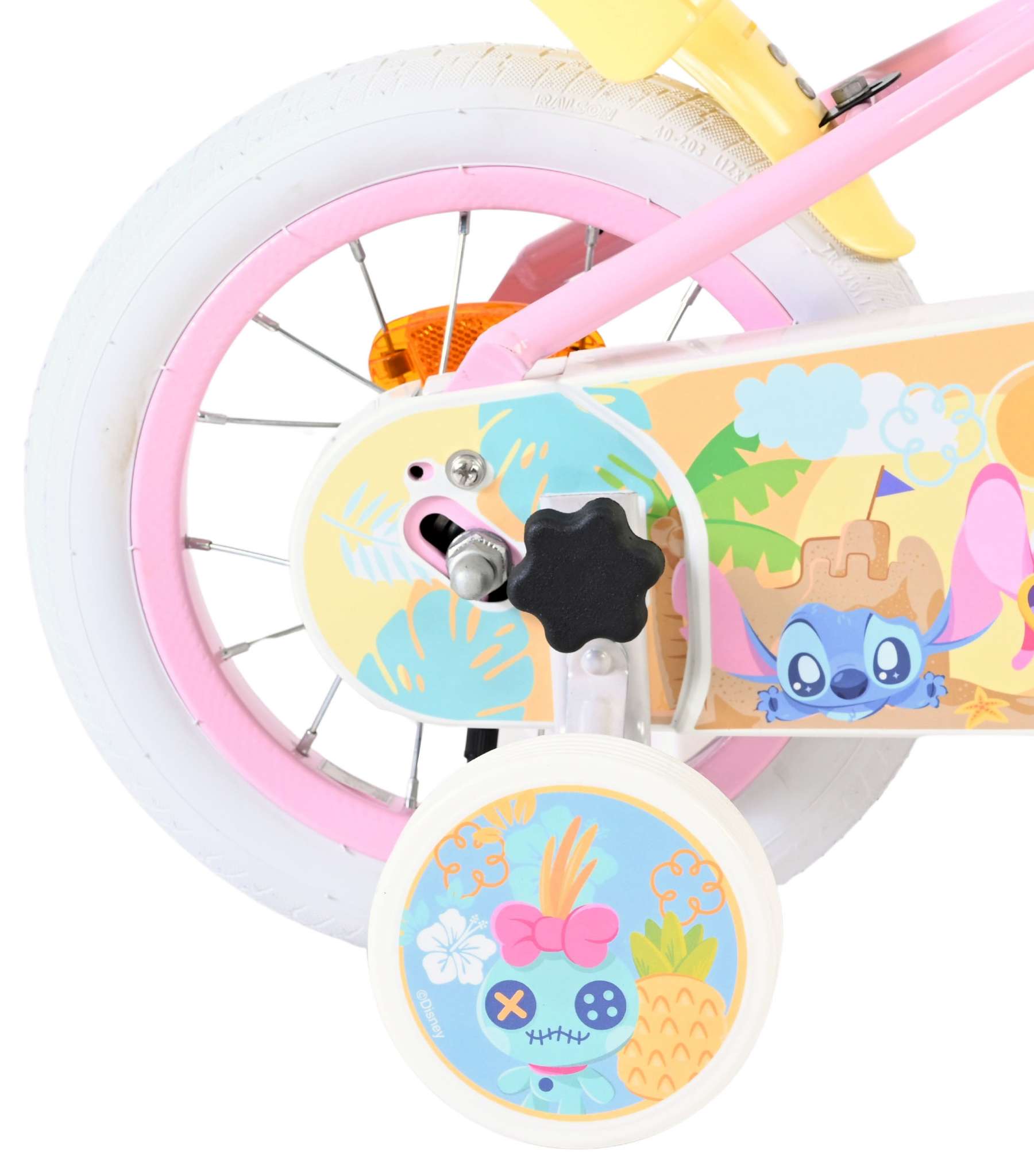 Disney Stitch Kinderfiets - Meisjes - 12 inch - Roze 2 Disney Stitch Kinderfiets - Meisjes - 12 inch - Roze - Afbeelding 2