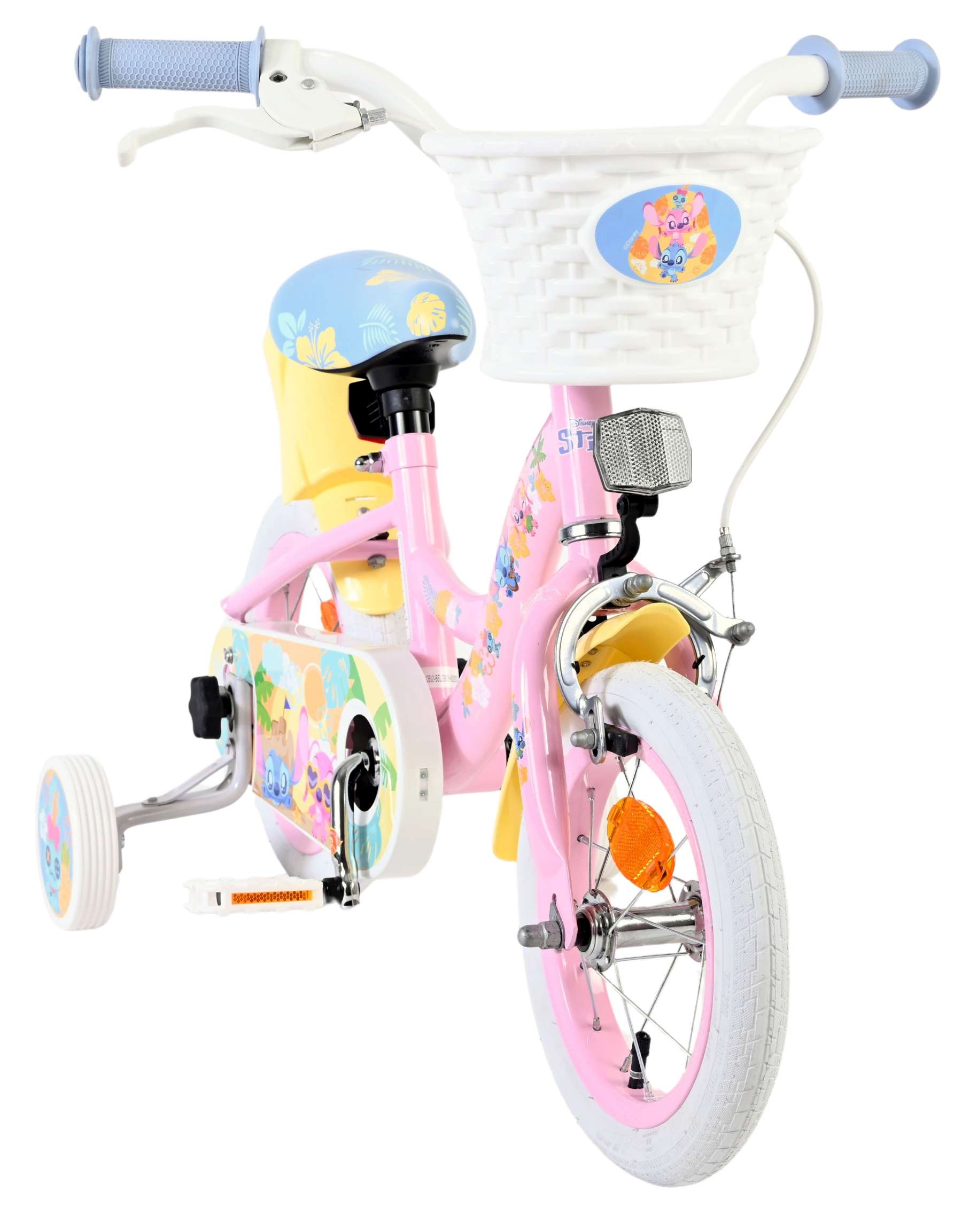 Disney Stitch Kinderfiets - Meisjes - 12 inch - Roze 5 Disney Stitch Kinderfiets - Meisjes - 12 inch - Roze - Afbeelding 5