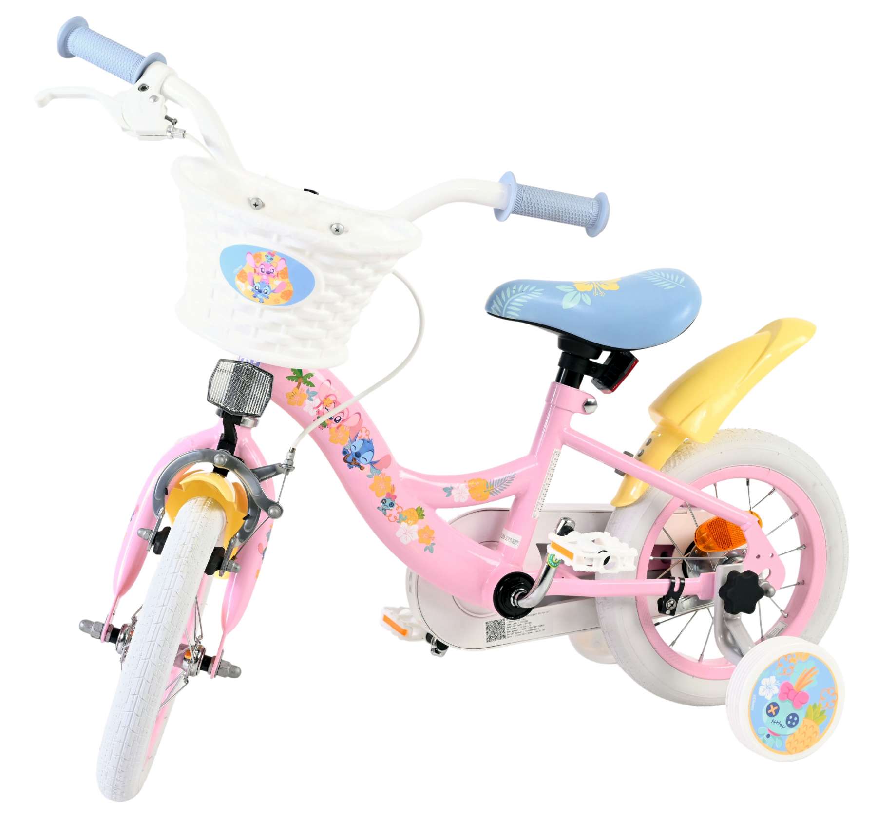Disney Stitch Kinderfiets - Meisjes - 12 inch - Roze 8 Disney Stitch Kinderfiets - Meisjes - 12 inch - Roze - Afbeelding 8