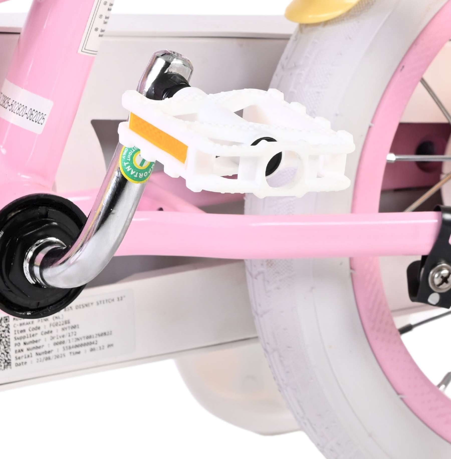 Disney Stitch Kinderfiets - Meisjes - 12 inch - Roze 9 Disney Stitch Kinderfiets - Meisjes - 12 inch - Roze - Afbeelding 9