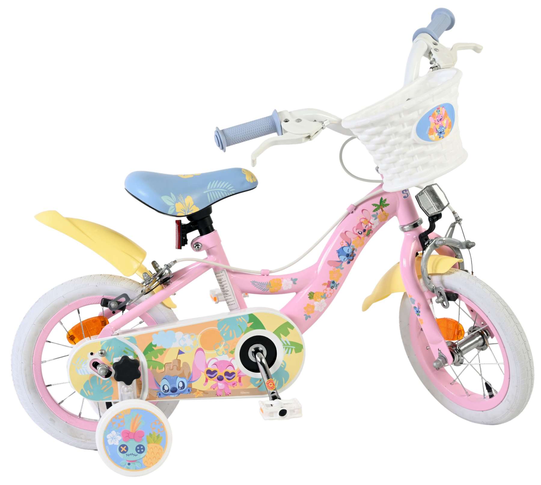 Disney Stitch Kinderfiets - Meisjes - 12 inch - Twee handremmen - Roze 10 Disney Stitch Kinderfiets - Meisjes - 12 inch - Twee handremmen - Roze - Afbeelding 10
