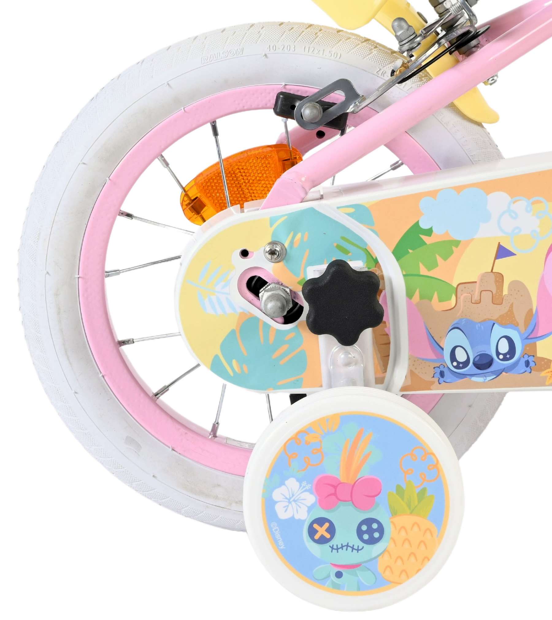Disney Stitch Kinderfiets - Meisjes - 12 inch - Twee handremmen - Roze 2 Disney Stitch Kinderfiets - Meisjes - 12 inch - Twee handremmen - Roze - Afbeelding 2