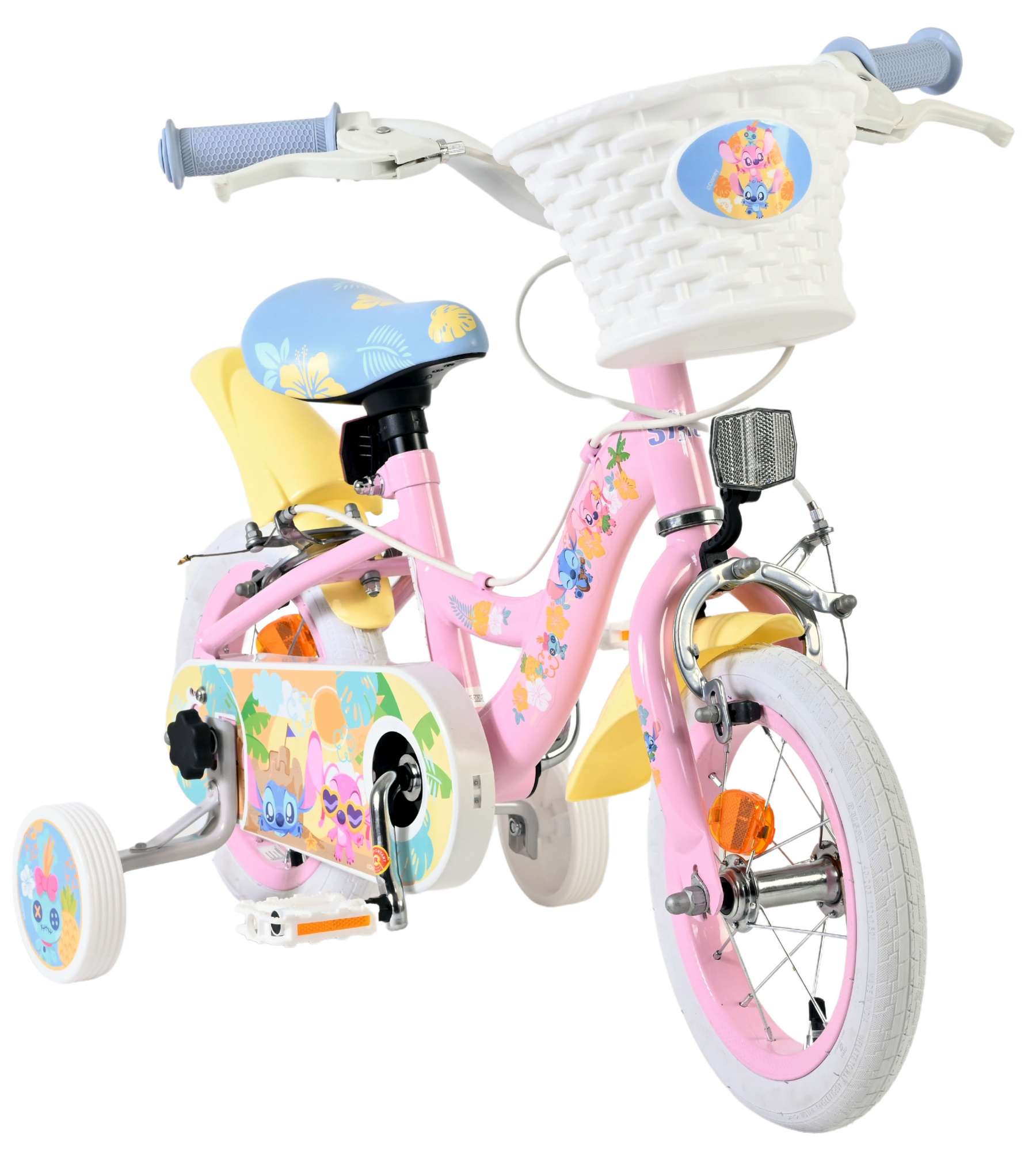 Disney Stitch Kinderfiets - Meisjes - 12 inch - Twee handremmen - Roze 5 Disney Stitch Kinderfiets - Meisjes - 12 inch - Twee handremmen - Roze - Afbeelding 5