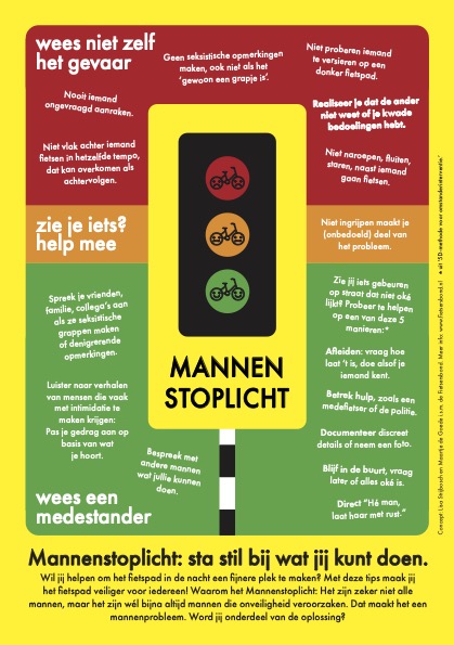 Stoplicht voor mannen 16 Flyer Mannenstoplicht druk