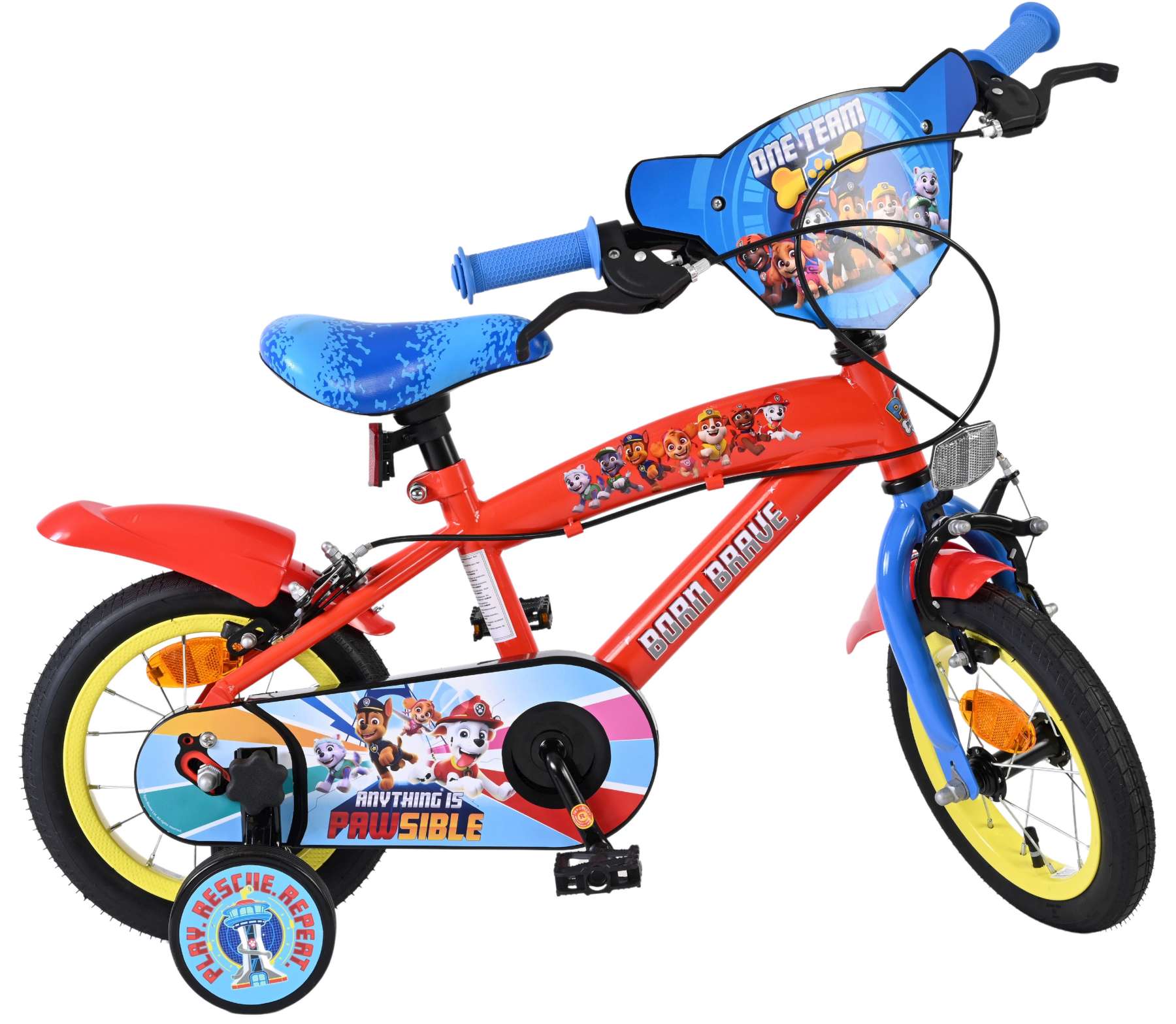 Paw Patrol Kinderfiets - Jongens - 12 inch - Twee handremmen 2 Paw Patrol Kinderfiets - Jongens - 12 inch - Twee handremmen - Afbeelding 2