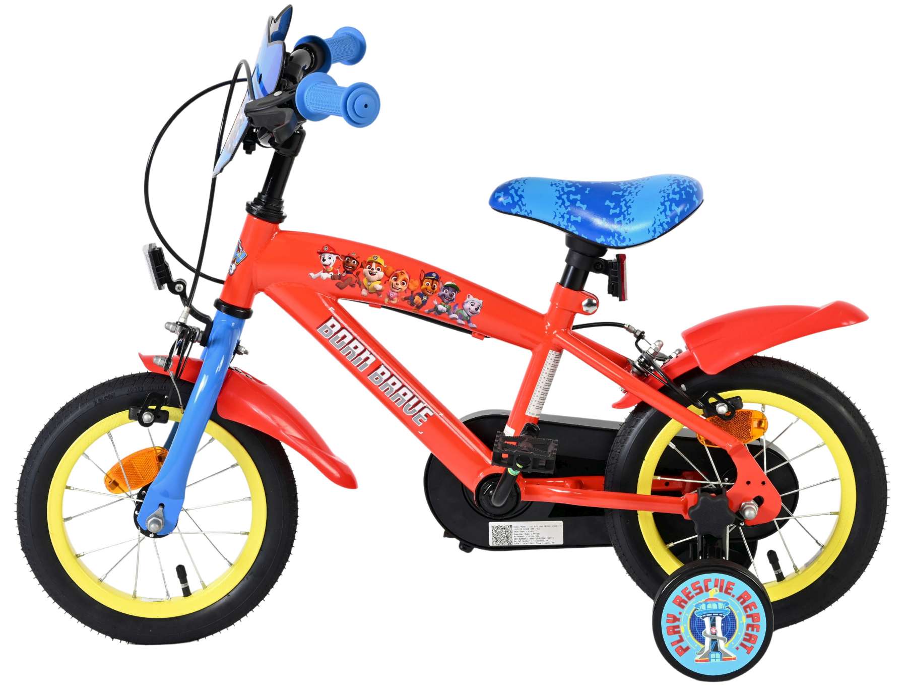 Paw Patrol Kinderfiets - Jongens - 12 inch - Twee handremmen 8 Paw Patrol Kinderfiets - Jongens - 12 inch - Twee handremmen - Afbeelding 8