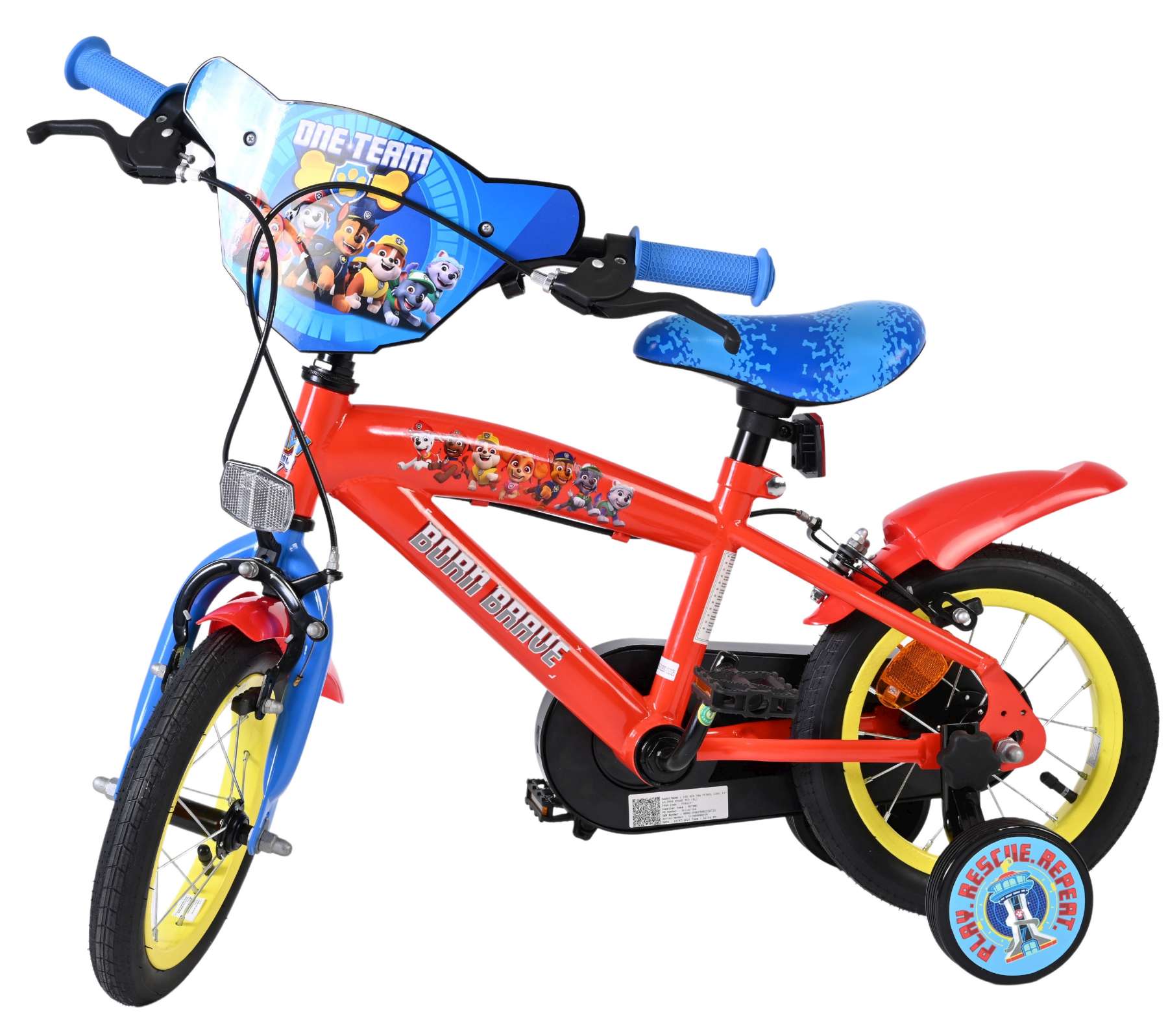 Paw Patrol Kinderfiets - Jongens - 12 inch - Twee handremmen 9 Paw Patrol Kinderfiets - Jongens - 12 inch - Twee handremmen - Afbeelding 9