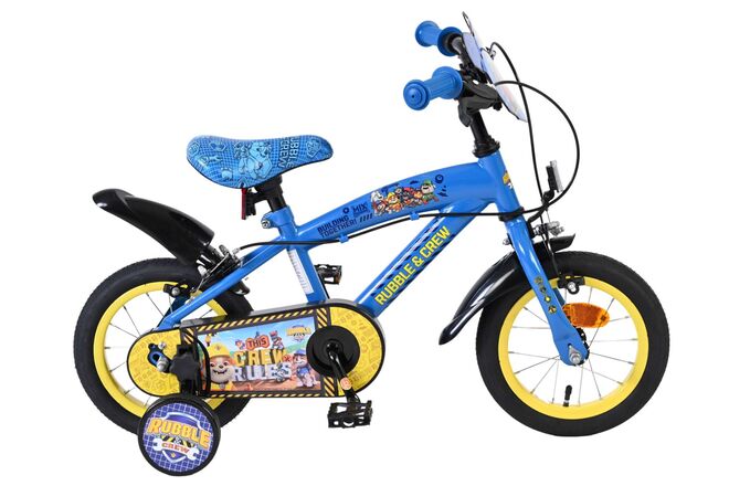 Rubble & Crew - Kinderfiets - Jongens - 12 inch - Blauw - Twee handremmen 1 Rubble & Crew - Kinderfiets - Jongens - 12 inch - Blauw - Twee handremmen