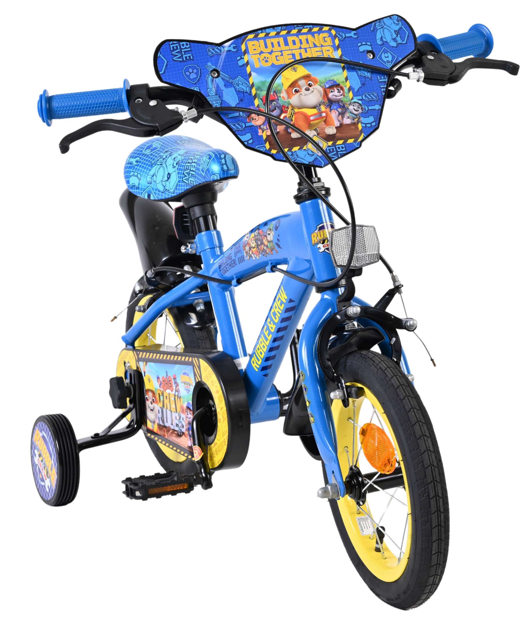 Rubble & Crew - Kinderfiets - Jongens - 12 inch - Blauw - Twee handremmen 5 Rubble & Crew - Kinderfiets - Jongens - 12 inch - Blauw - Twee handremmen - Afbeelding 5