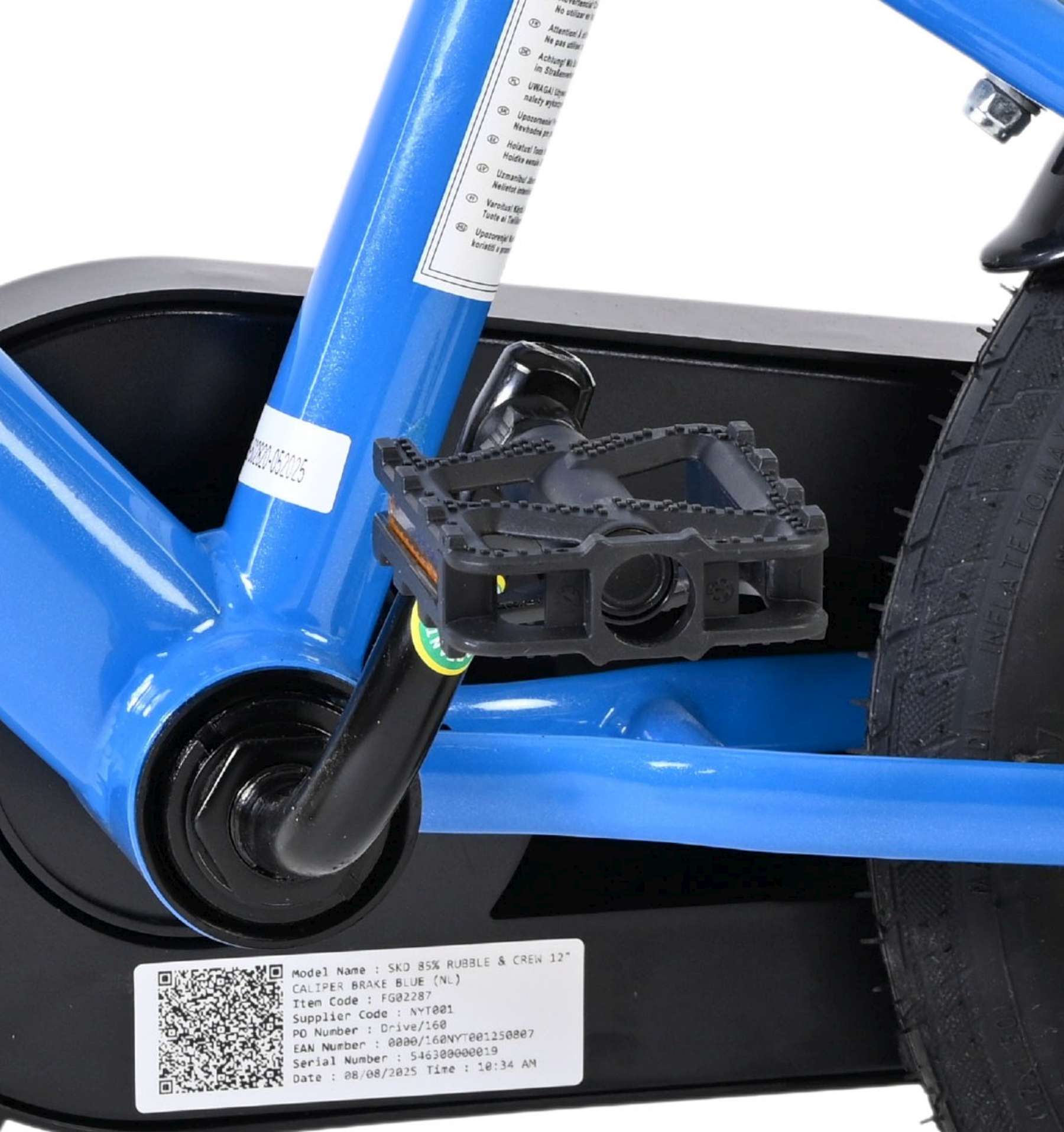 Rubble & Crew - Kinderfiets - Jongens - 12 inch - Blauw - Twee handremmen 9 Rubble & Crew - Kinderfiets - Jongens - 12 inch - Blauw - Twee handremmen - Afbeelding 9