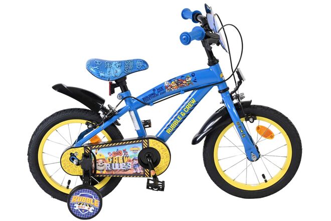Rubble & Crew Kinderfiets - Jongens - 14 inch - Blauw - Twee handremmen 1 Rubble & Crew Kinderfiets - Jongens - 14 inch - Blauw - Twee handremmen