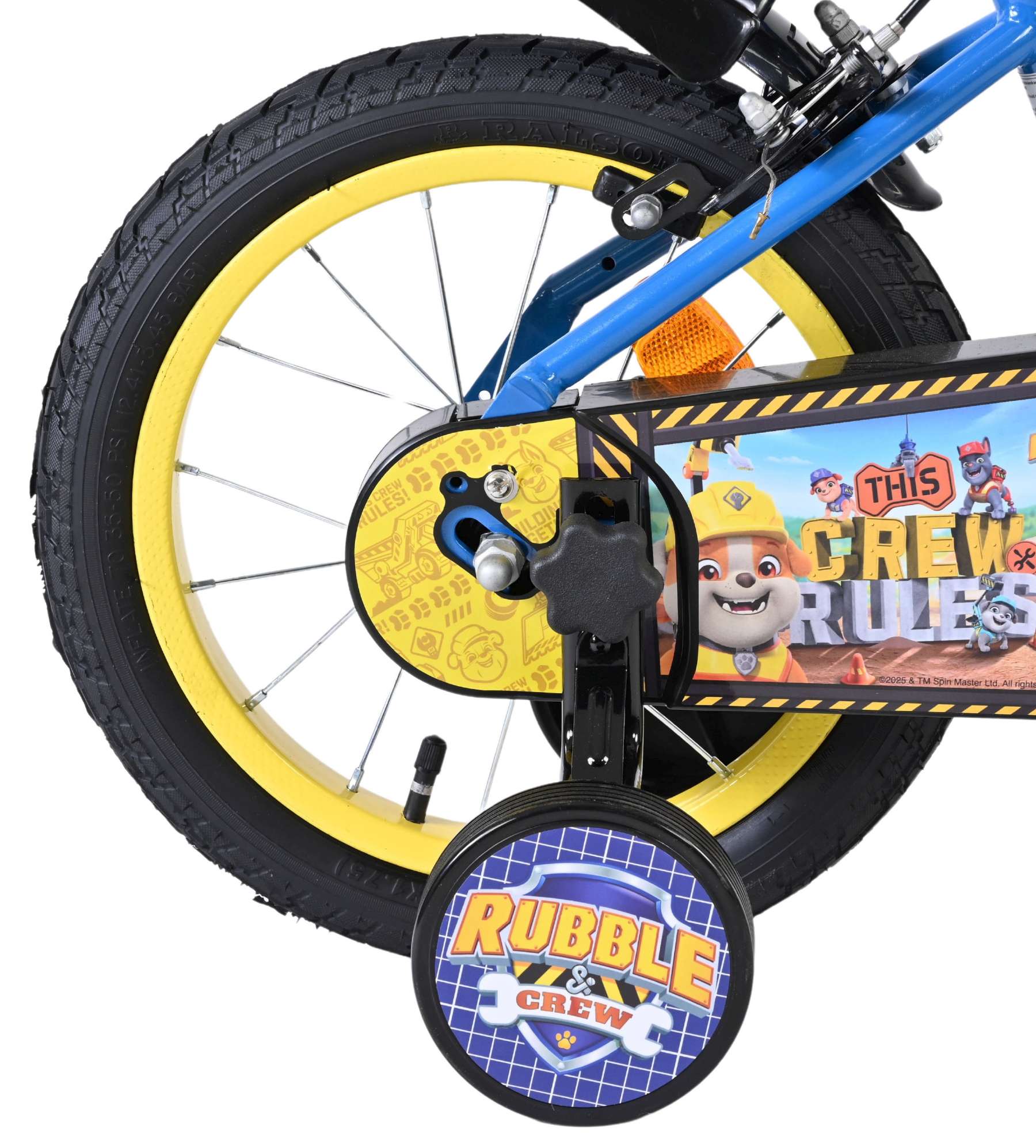 Rubble & Crew Kinderfiets - Jongens - 14 inch - Blauw - Twee handremmen 2 Rubble & Crew Kinderfiets - Jongens - 14 inch - Blauw - Twee handremmen - Afbeelding 2