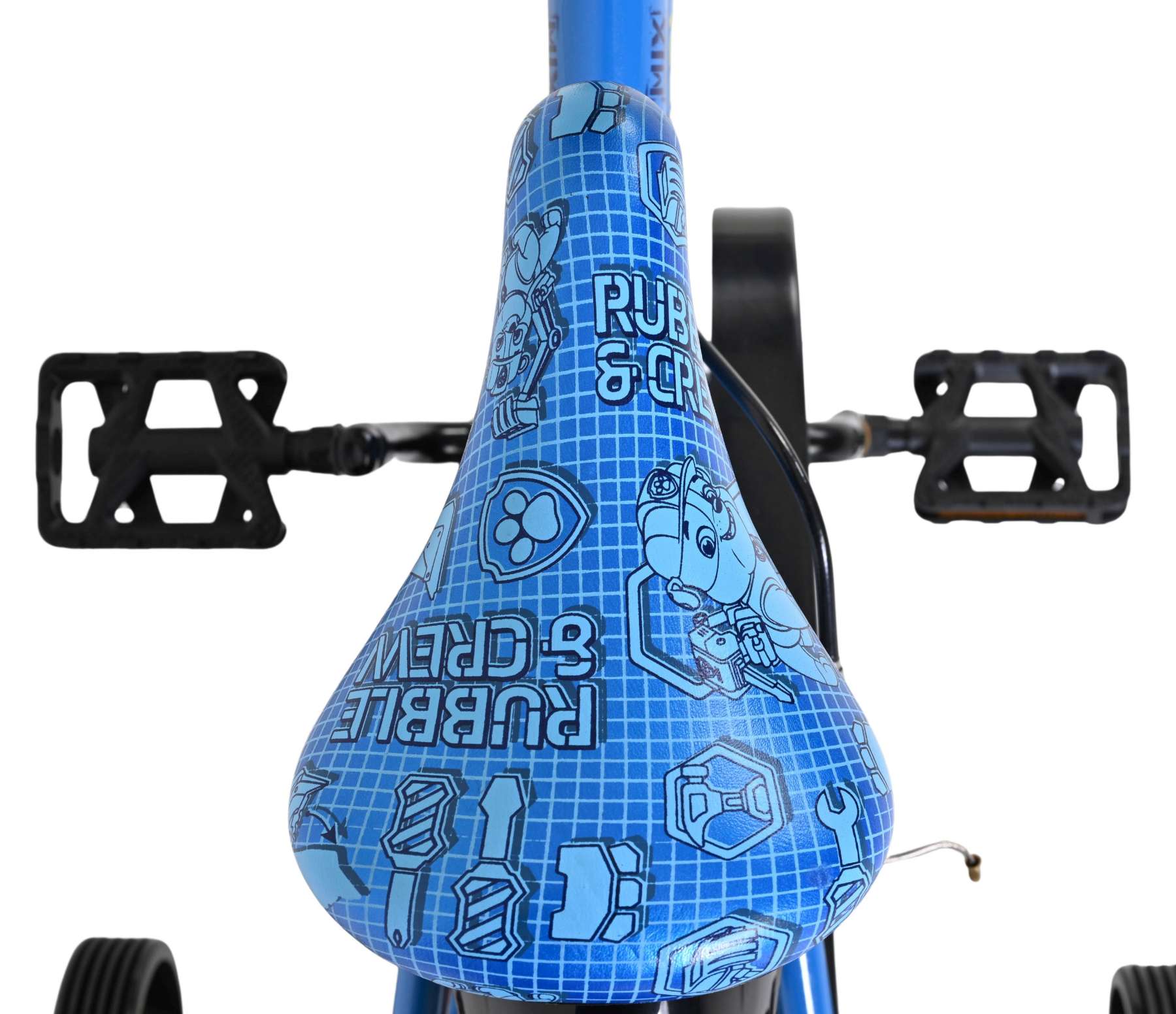 Rubble & Crew Kinderfiets - Jongens - 14 inch - Blauw - Twee handremmen 4 Rubble & Crew Kinderfiets - Jongens - 14 inch - Blauw - Twee handremmen - Afbeelding 4